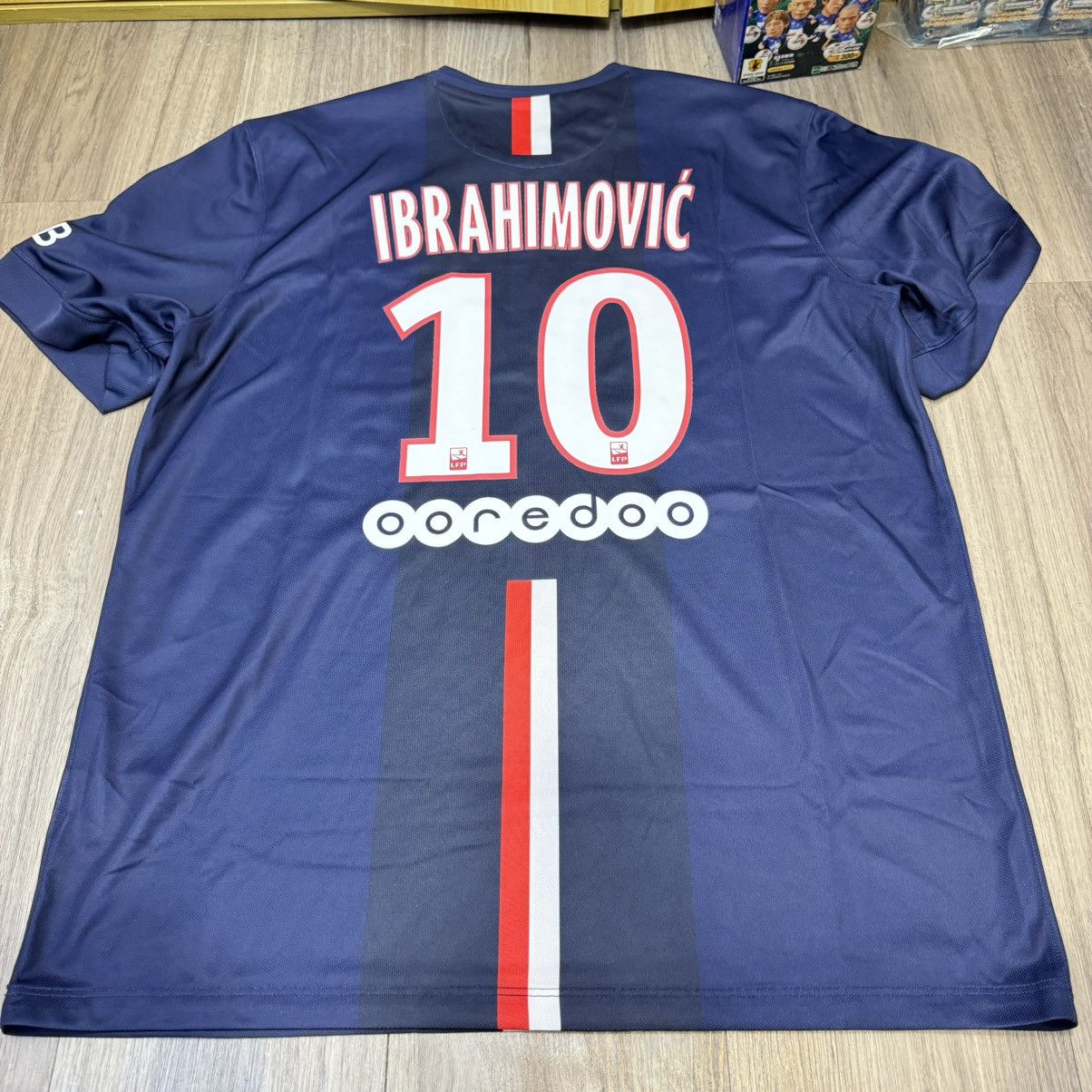 Nike PSG 14/15 home shirt #10 Ibrahimovic Size US XL / EU 56 / 4 - 2 Thumbnail