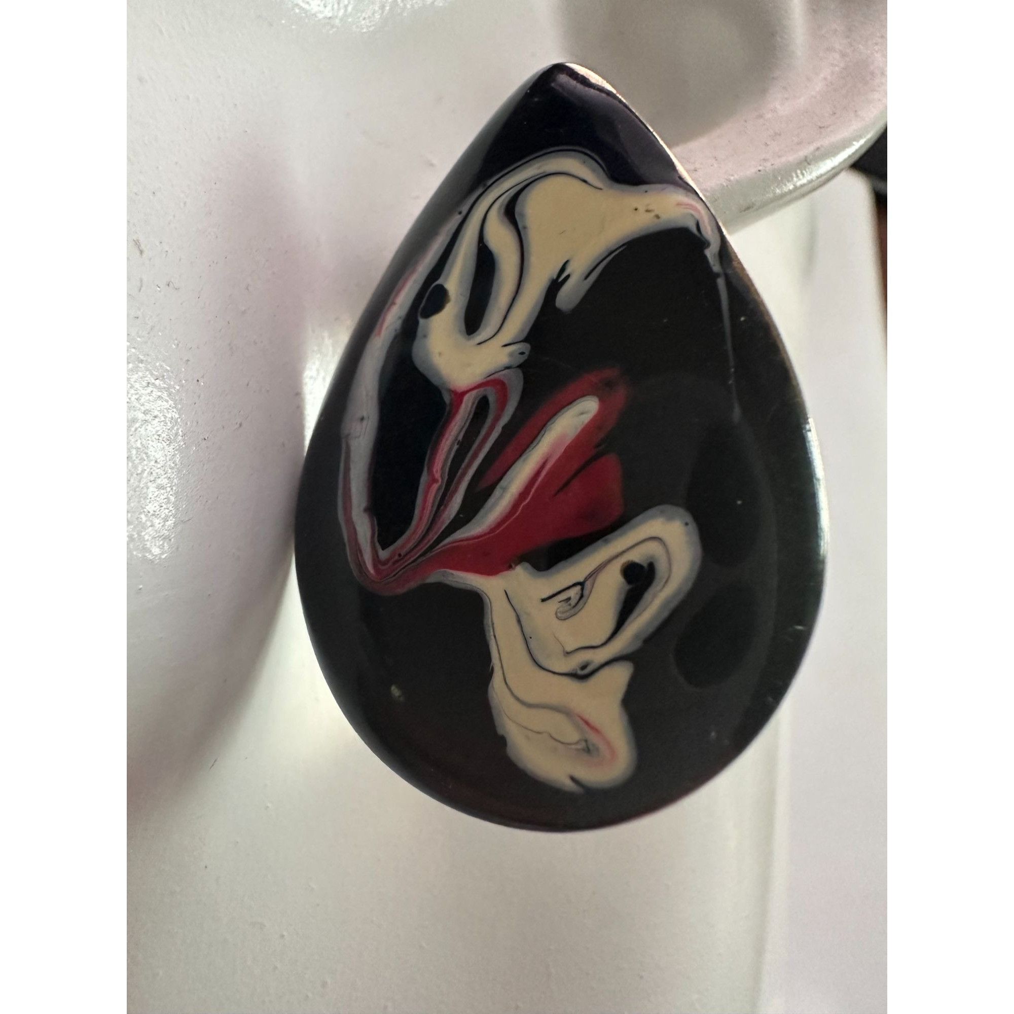 Other Women's Tear Drop Shaped Earrings with Swirl Design Size ONE SIZE - 6 Thumbnail