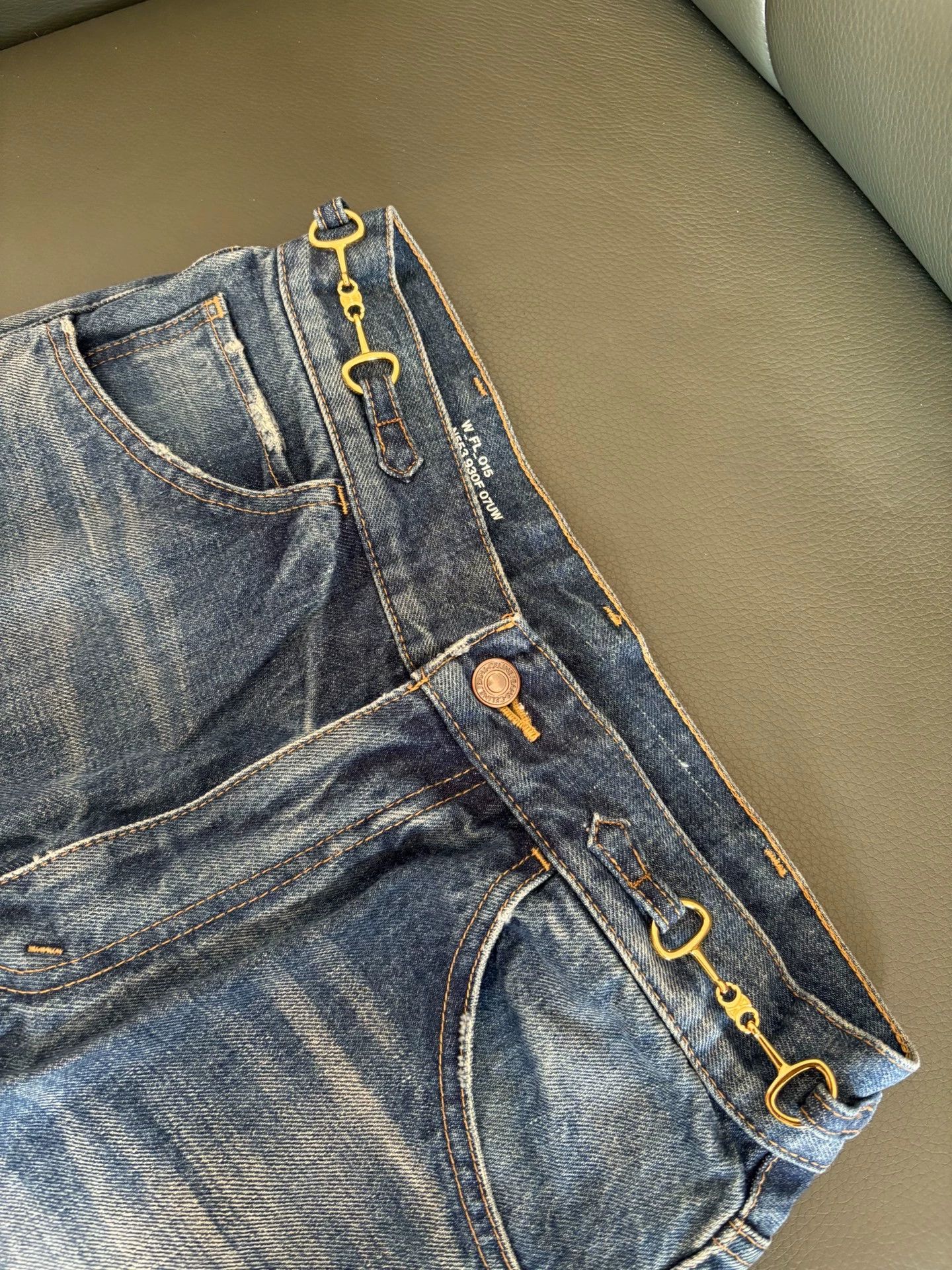 Celine Celine 2021SS Flare Jeans Union Wash Blue 29 Size US 29 - 3 Thumbnail