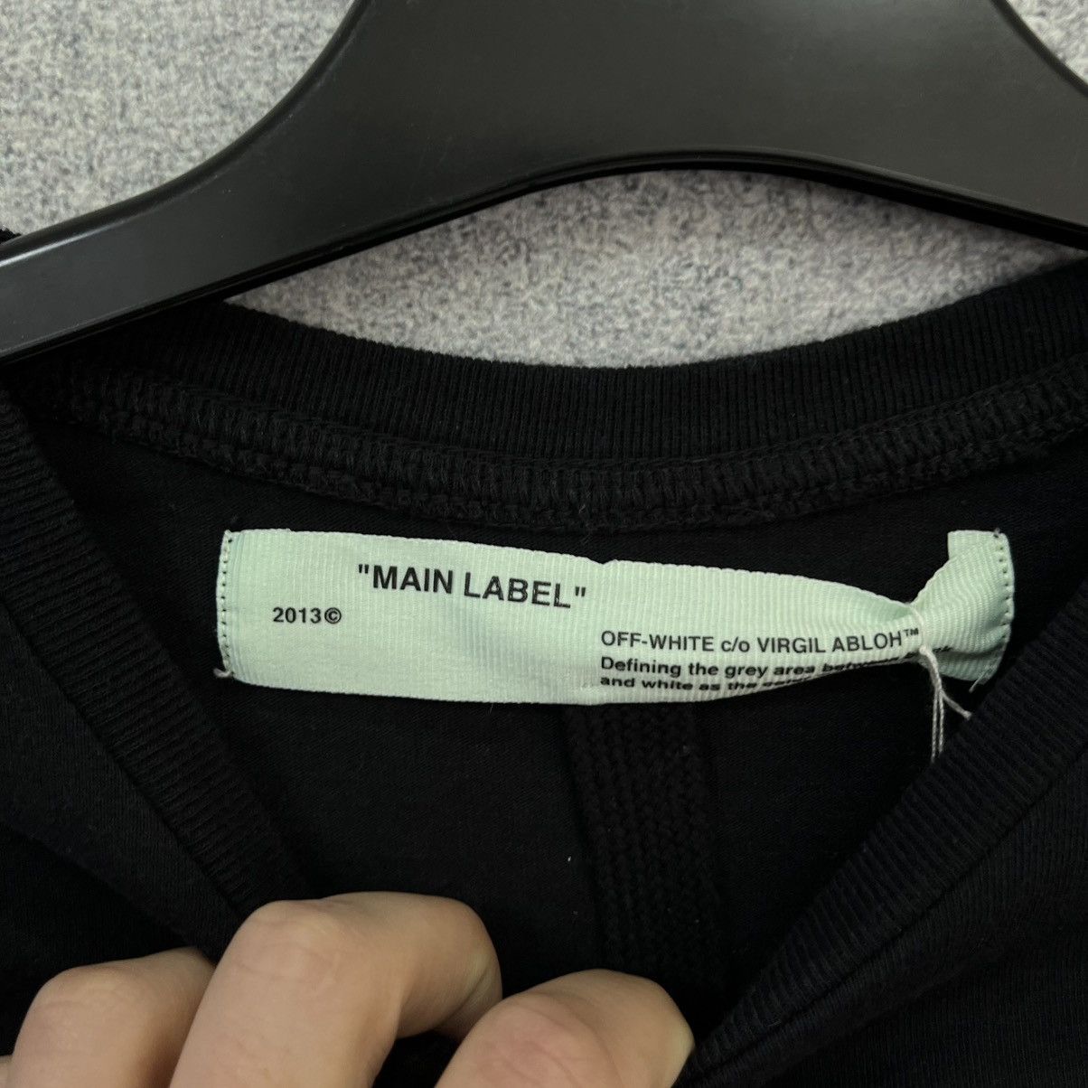 Off-White Off White Black Longsleeve Big Logo Streetwear Rare Size US XS / EU 42 / 0 - 13 Thumbnail