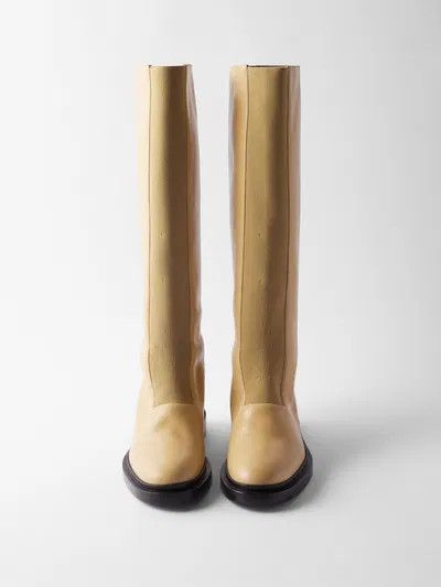 Jil Sander o1y1025 Boots in Beige Size US 5 / IT 35 - 4 Thumbnail