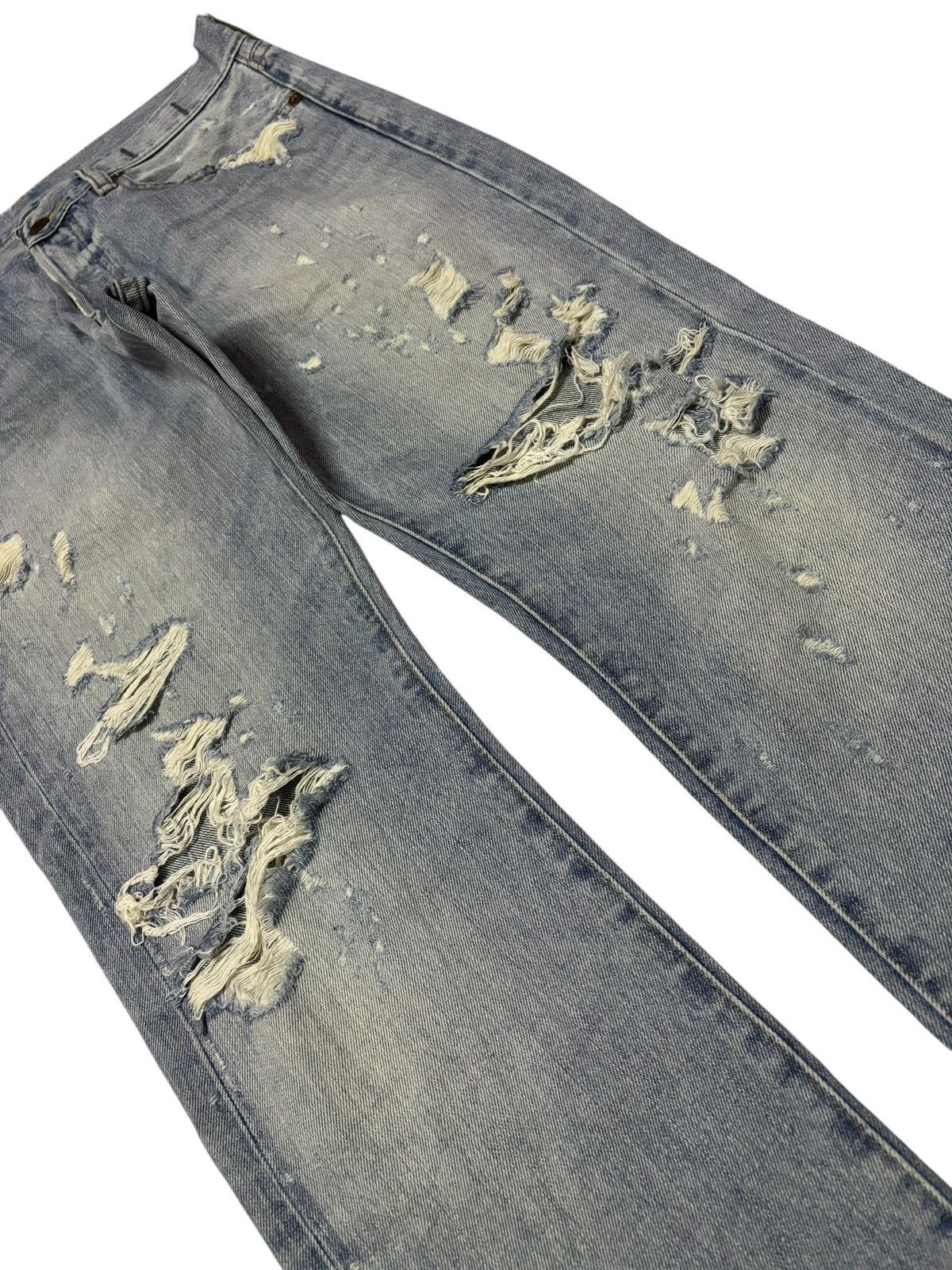 Denim & Supply Ralph Lauren Vtg 90s Ralph Lauren Denim & Supply Distressed Jeans Size US 33 - 4 Thumbnail