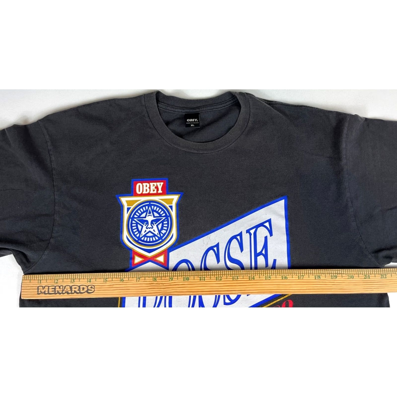 Obey VINTAGE OBEY T-Shirt XL Black Mens Short Sleeve Crew Neck 1989 Posse Size US XL / EU 56 / 4 - 7 Thumbnail