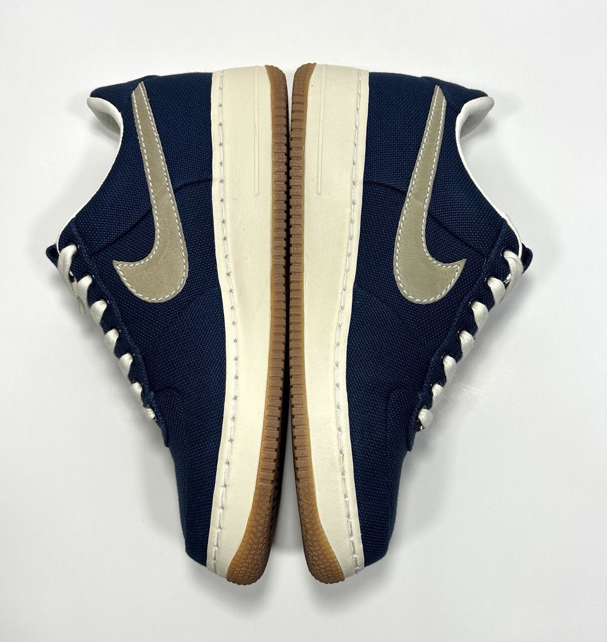 Nike × Supreme × Vintage Nike Air Force 1 Low Supreme ‘07 ‘Midnight Navy’ Size: 9.5 Size US 9.5 / EU 42-43 - 3 Thumbnail