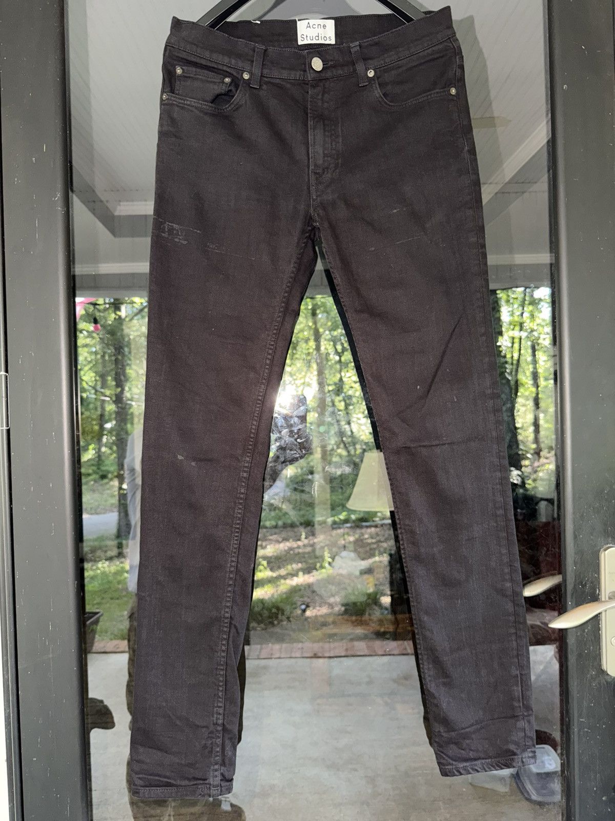 Acne Studios Ace Stay Cash Black Denim Size US 33 - 1 Thumbnail