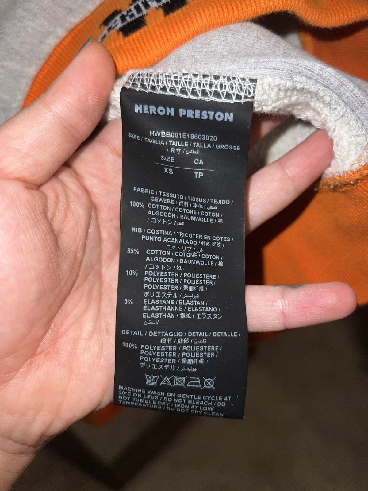 Heron Preston Heron Preston Grey Hoodie Sweatshirt Size US XS / EU 42 / 0 - 4 Thumbnail