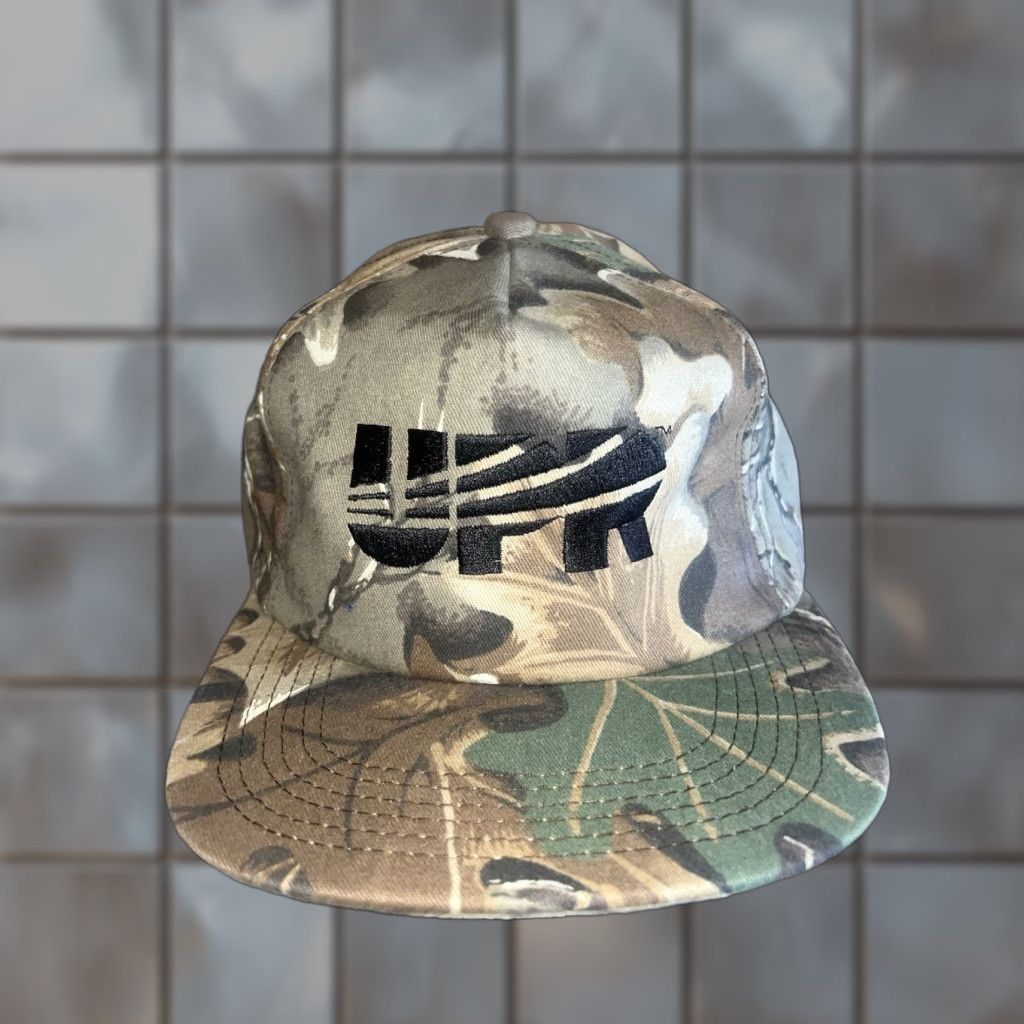 VINTAGE UPR Union Pacific Resources Camouflage Snap Back Hat Cap K Products Men's One Size Multicolor 90s Colorful Adjustable