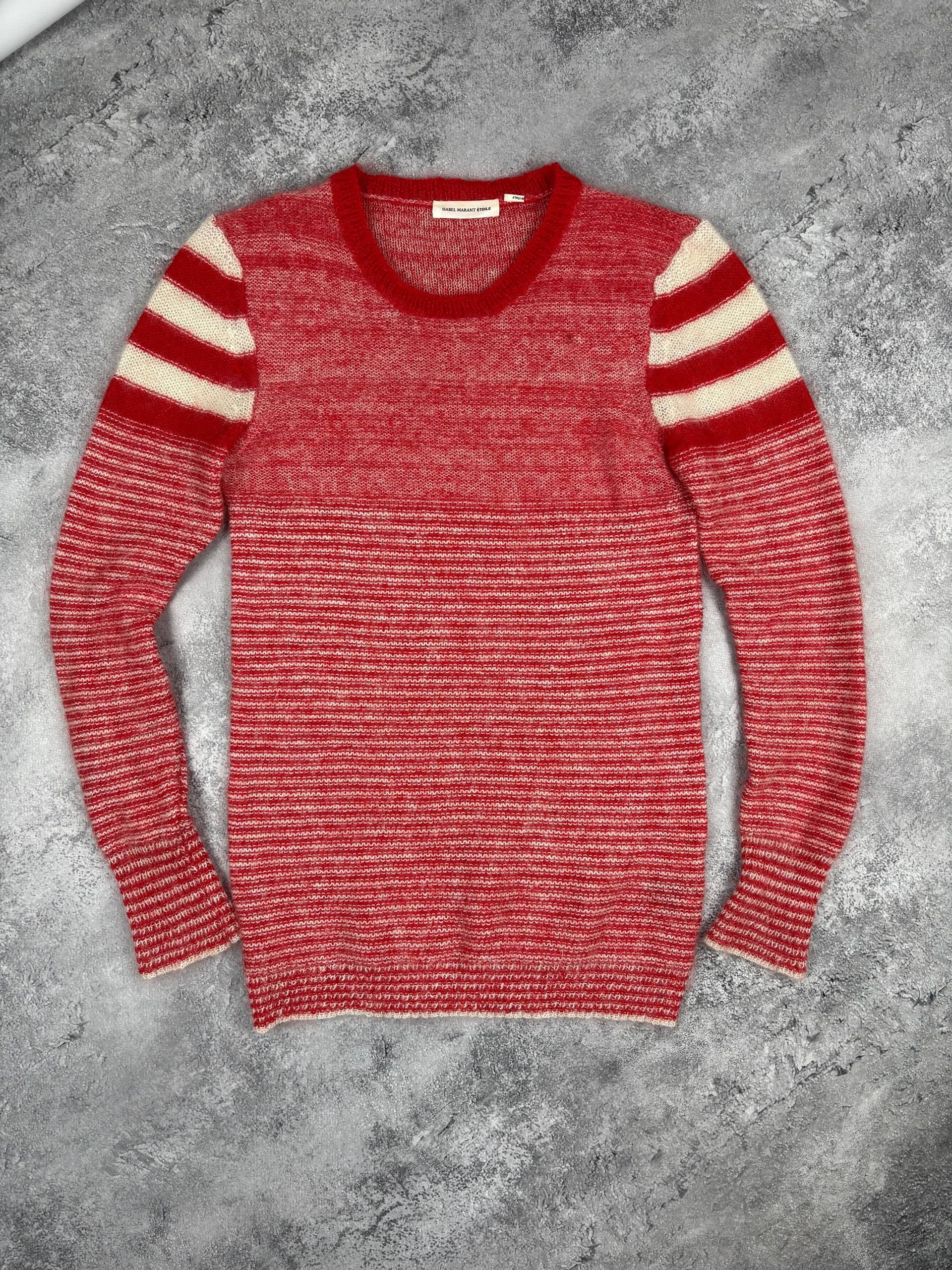 Isabel Marant Etoile Isabel Marant Etoile Striped Sweater in Red Mohair Dark red Size M / US 6-8 / IT 42-44 - 1 Thumbnail