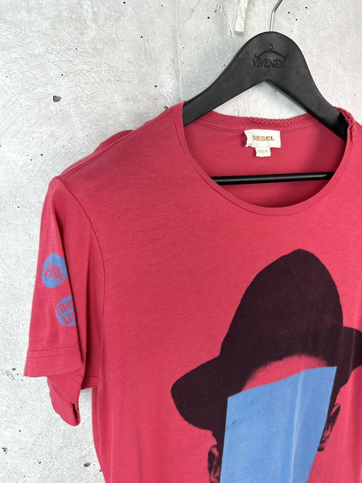Diesel Vintage Diesel Pink Cotton Printed Short Sleeve T-shirt Size US S / EU 44-46 / 1 - 2 Thumbnail