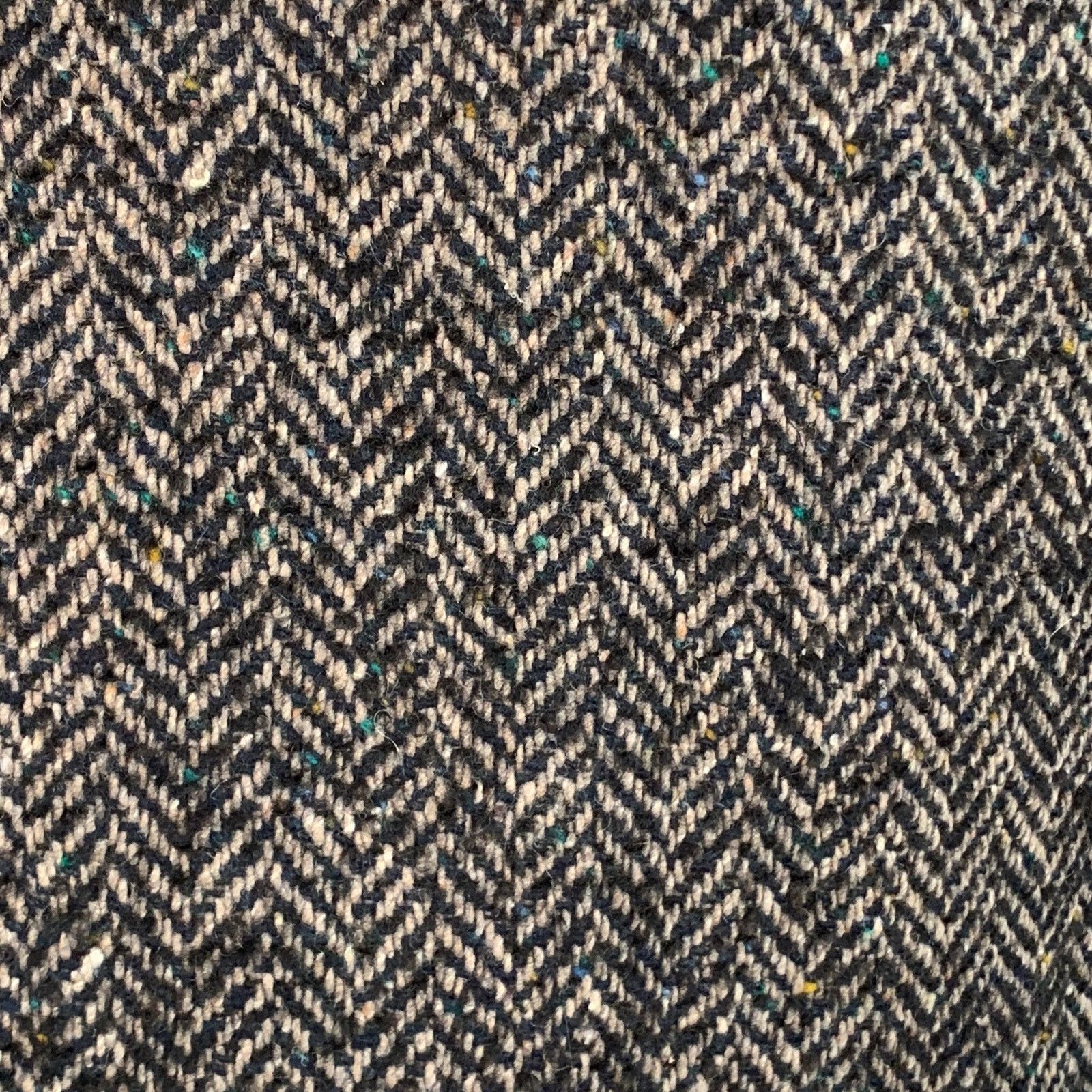 Other Grey Black Herringbone Wool Double Breasted Peak Lapel Coat Size US XL / EU 56 / 4 - 2 Thumbnail