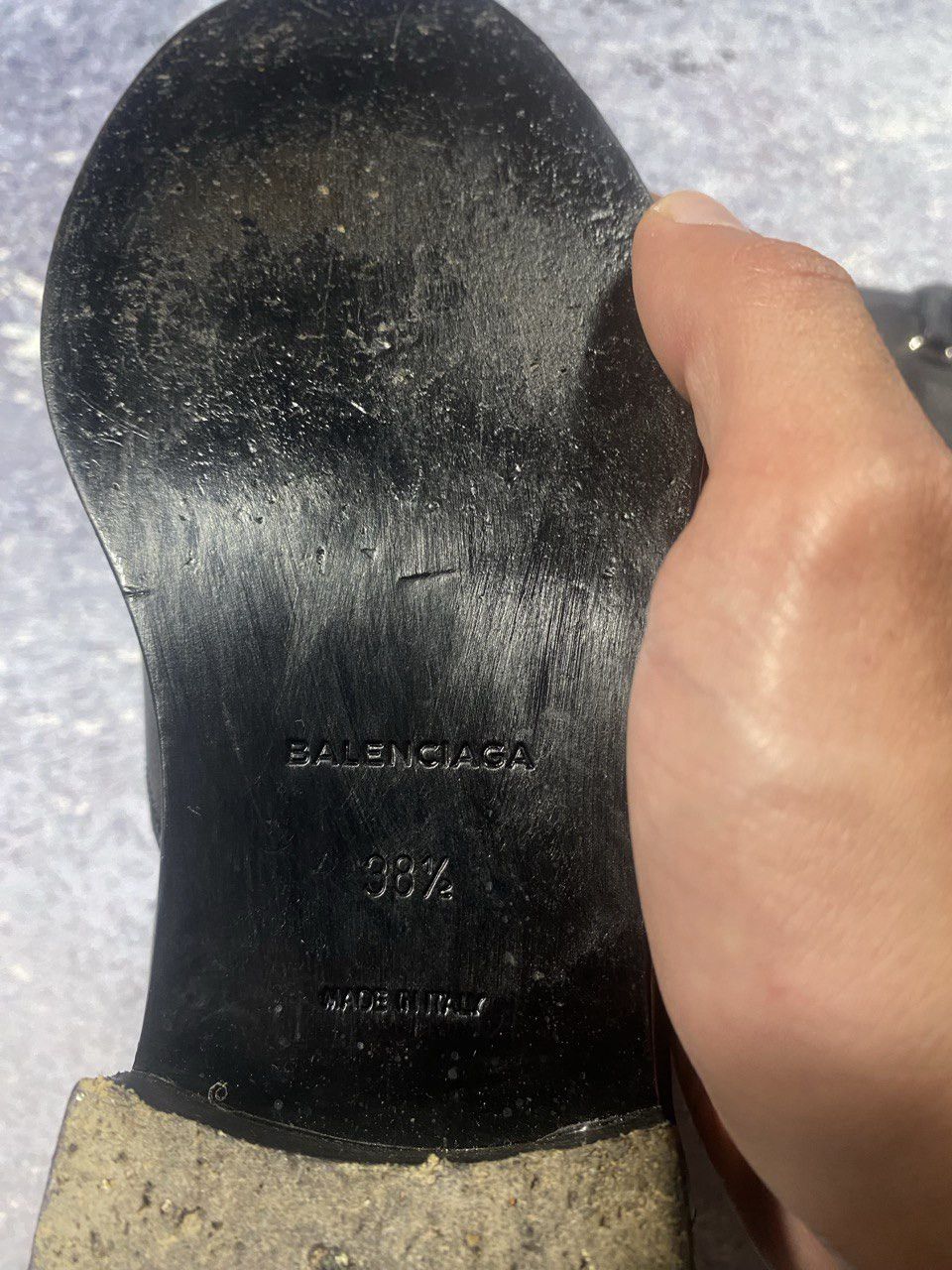 Balenciaga Balenciaga black leather straps boots shoes classic luxury Size US 8.5 / IT 38.5 - 8 Thumbnail