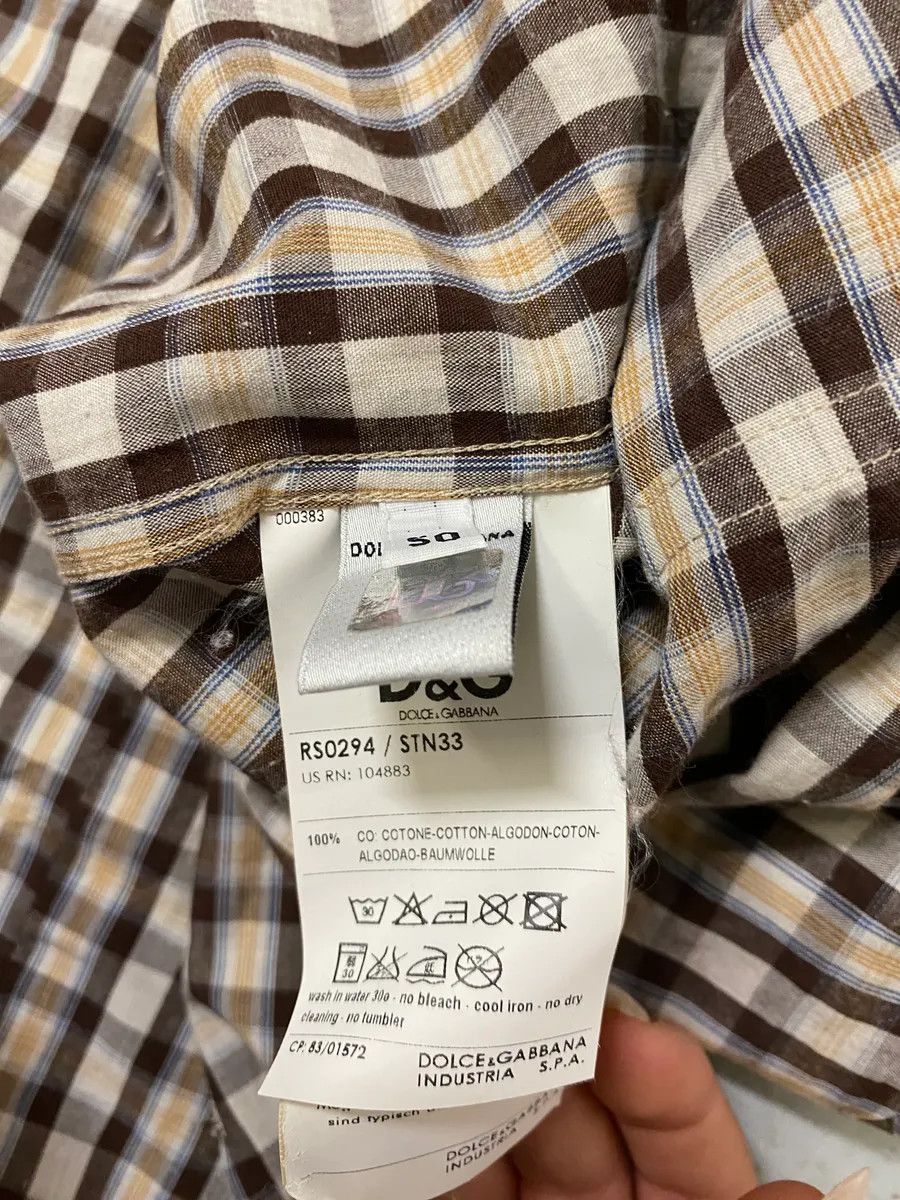 Dolce & Gabbana AW2008 Dolce & Gabbana Multi Pockets Checkered Classy Shirt Size US M / EU 48-50 / 2 - 11 Thumbnail