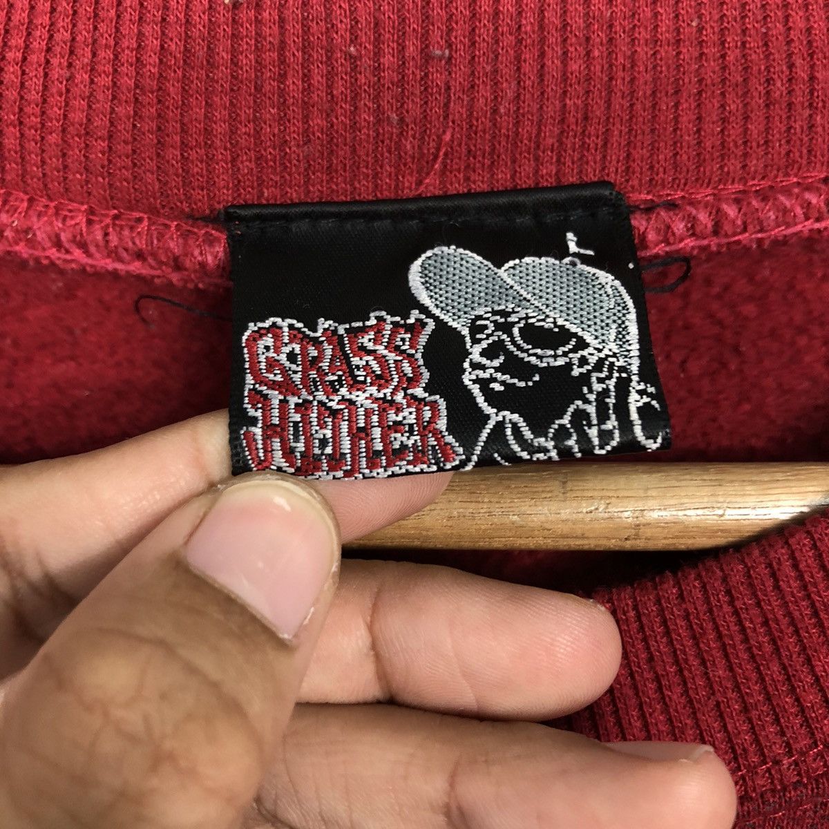 Japanese Brand 📌Vintage Sweatshirt The Hither Punk Design Biker Full Print Size US L / EU 52-54 / 3 - 13 Thumbnail