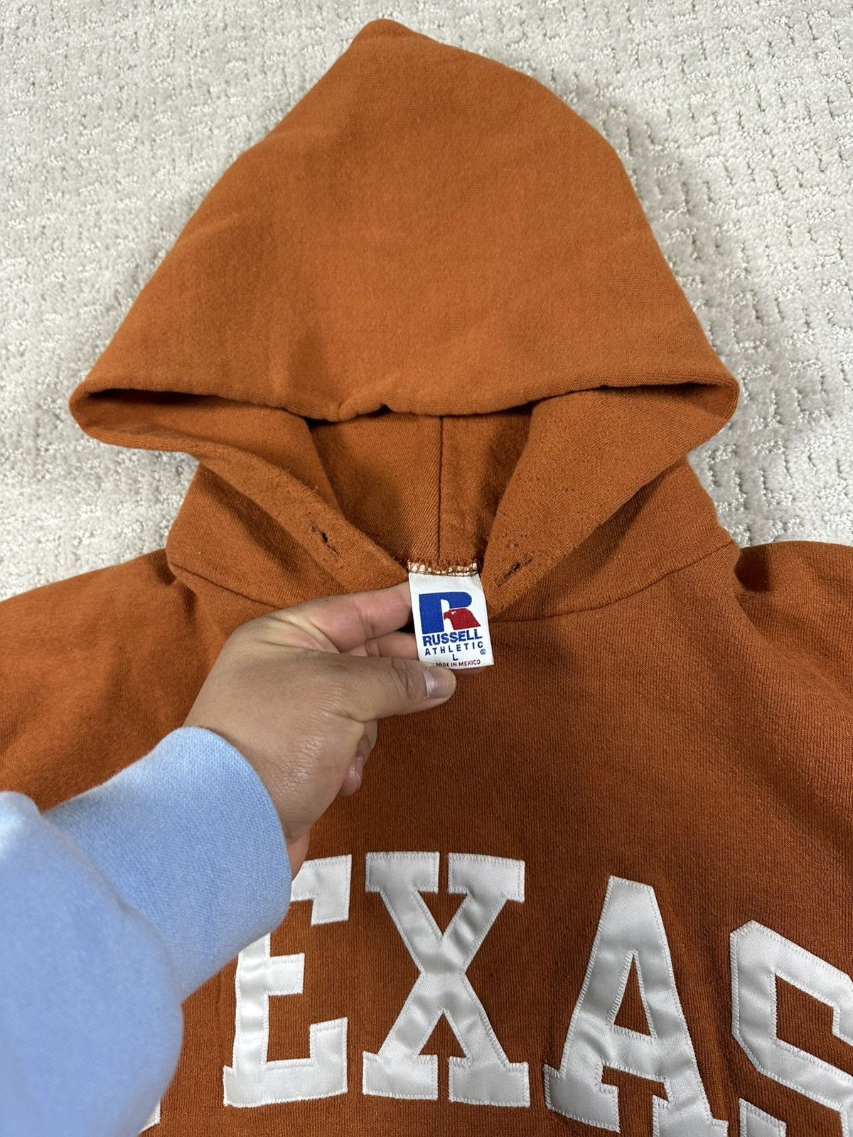 Russell Athletic 90’s Russell Athletics Texas Spellout Hoodie Size US L / EU 52-54 / 3 - 4 Thumbnail