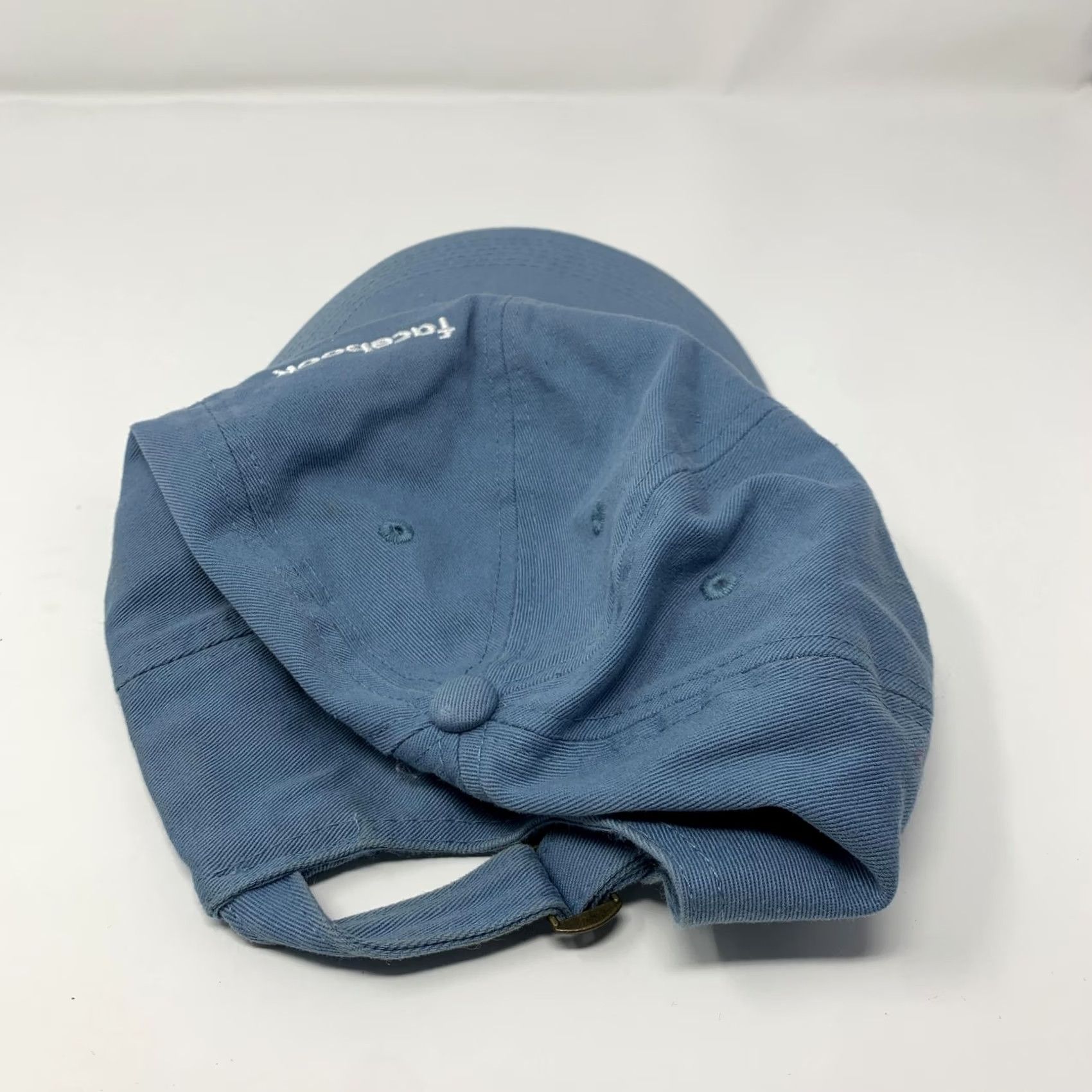 Vintage Quake City Caps Hat Blue Cotton One Size Mens Adjustable Strap Back Size ONE SIZE - 3 Thumbnail