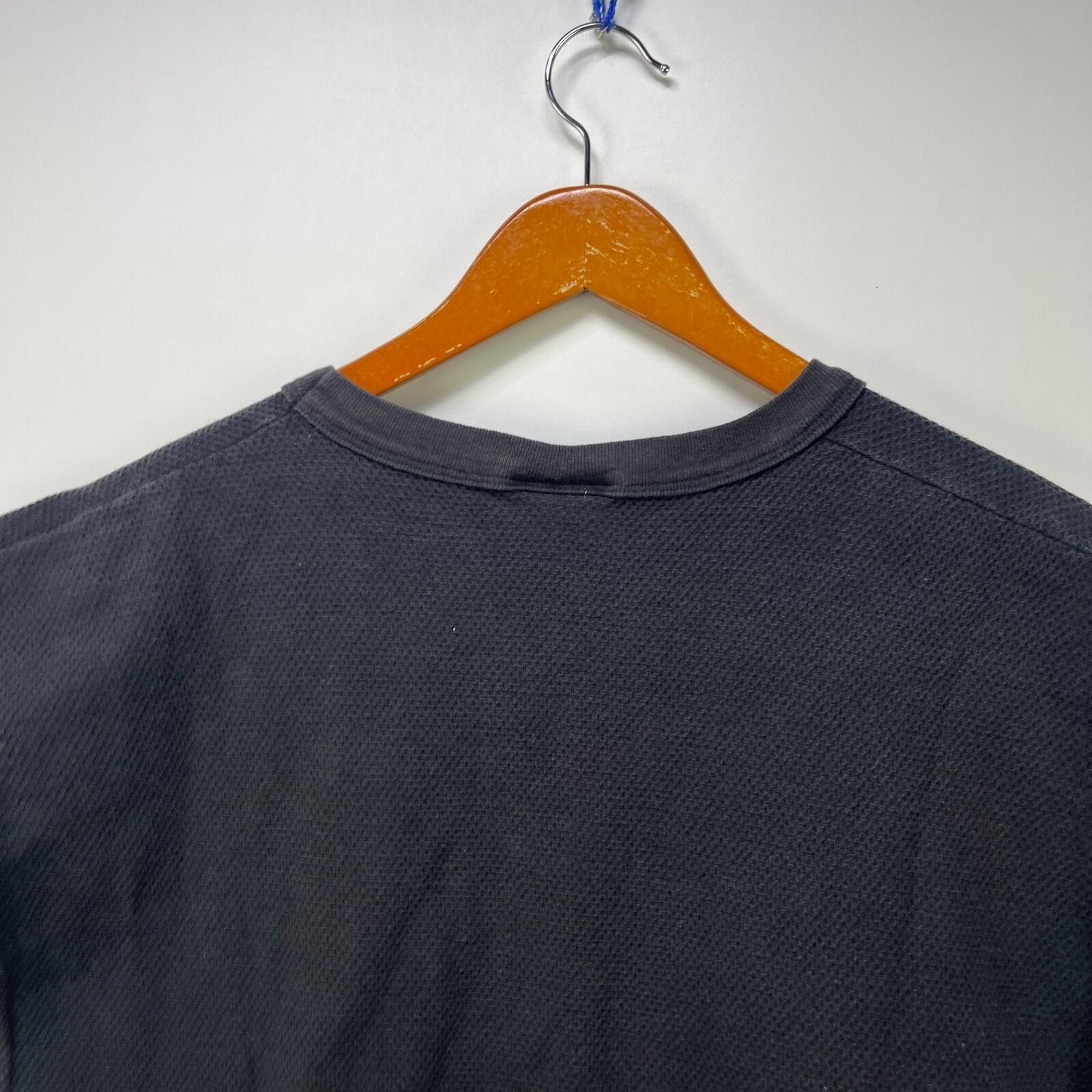 Vintage Vintage 90s Faded Thermal Blank Black Sleeveless 2XL Size US XXL / EU 58 / 5 - 8 Thumbnail
