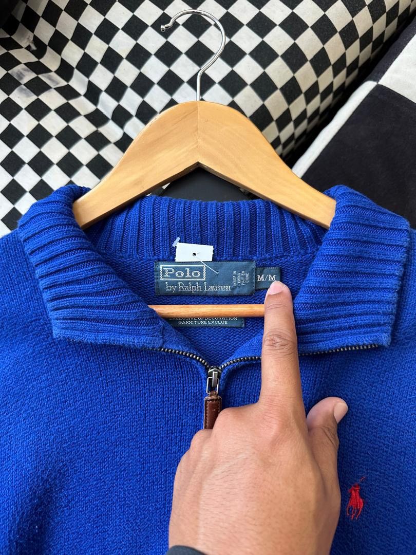 Polo Ralph Lauren × Ralph Lauren × Vintage VINTAGE POLO RALPH LAUREN HALF ZIPPER KNIT Size US M / EU 48-50 / 2 - 4 Thumbnail
