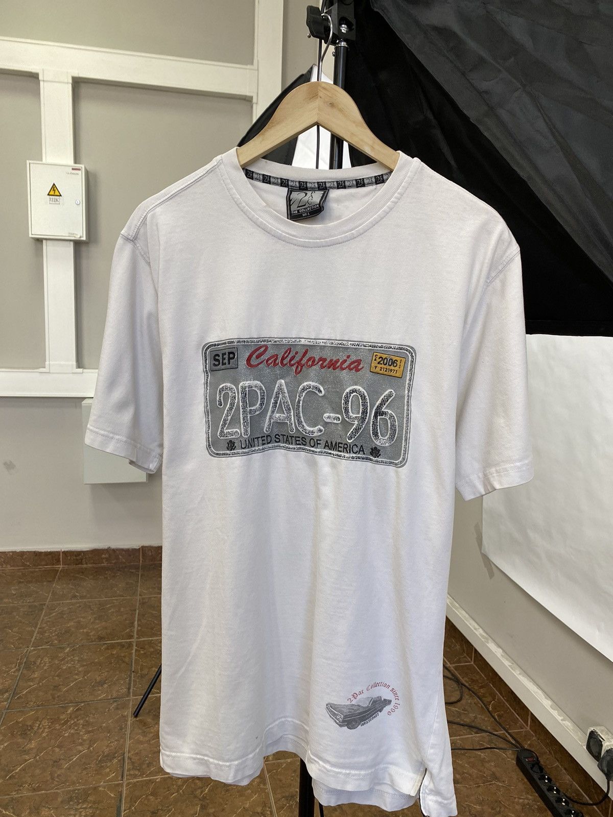 Rap Tees 🇺🇸 Vintage Tupac 96 Shakur T-Shirt Rare Retro Size US L / EU 52-54 / 3 - 1 Thumbnail