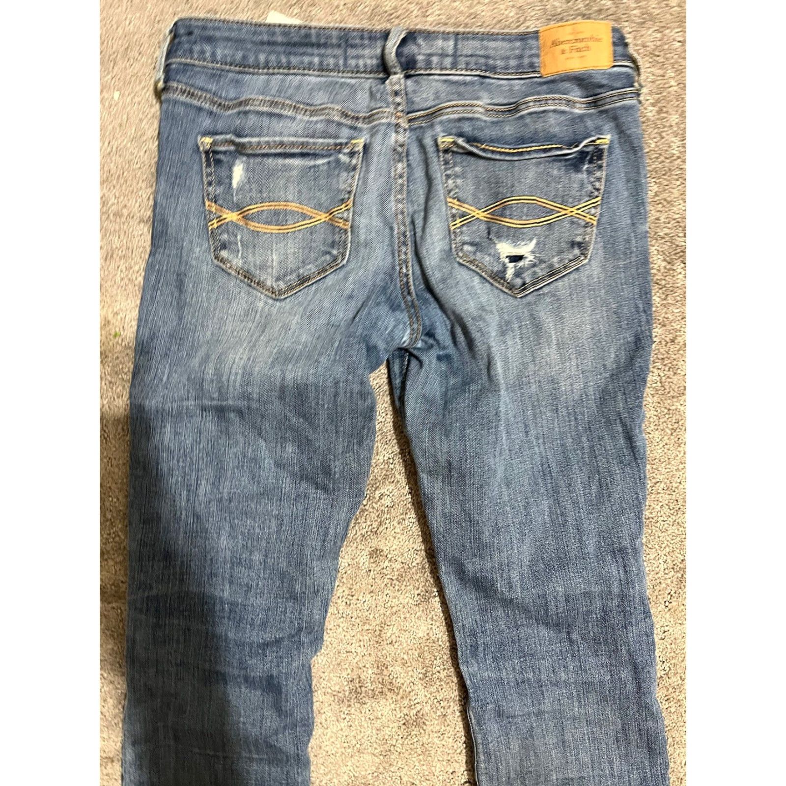 Abercrombie & Fitch Abercrombie & Fitch Jeans Womens Blue Size 26x26 | 2S Skinny Ankle Cotton Blend Size 26" / US 2 / IT 38 - 4 Thumbnail