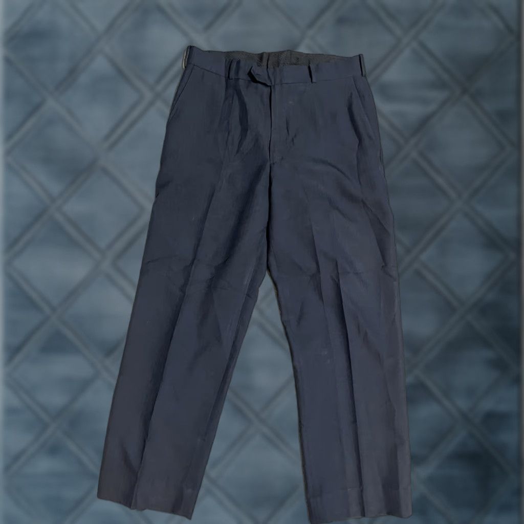 Stafford Stafford Dress Pants Flat Front Men 32x30 Blue Classic Fit Size US 32 / EU 48 - 1 Thumbnail