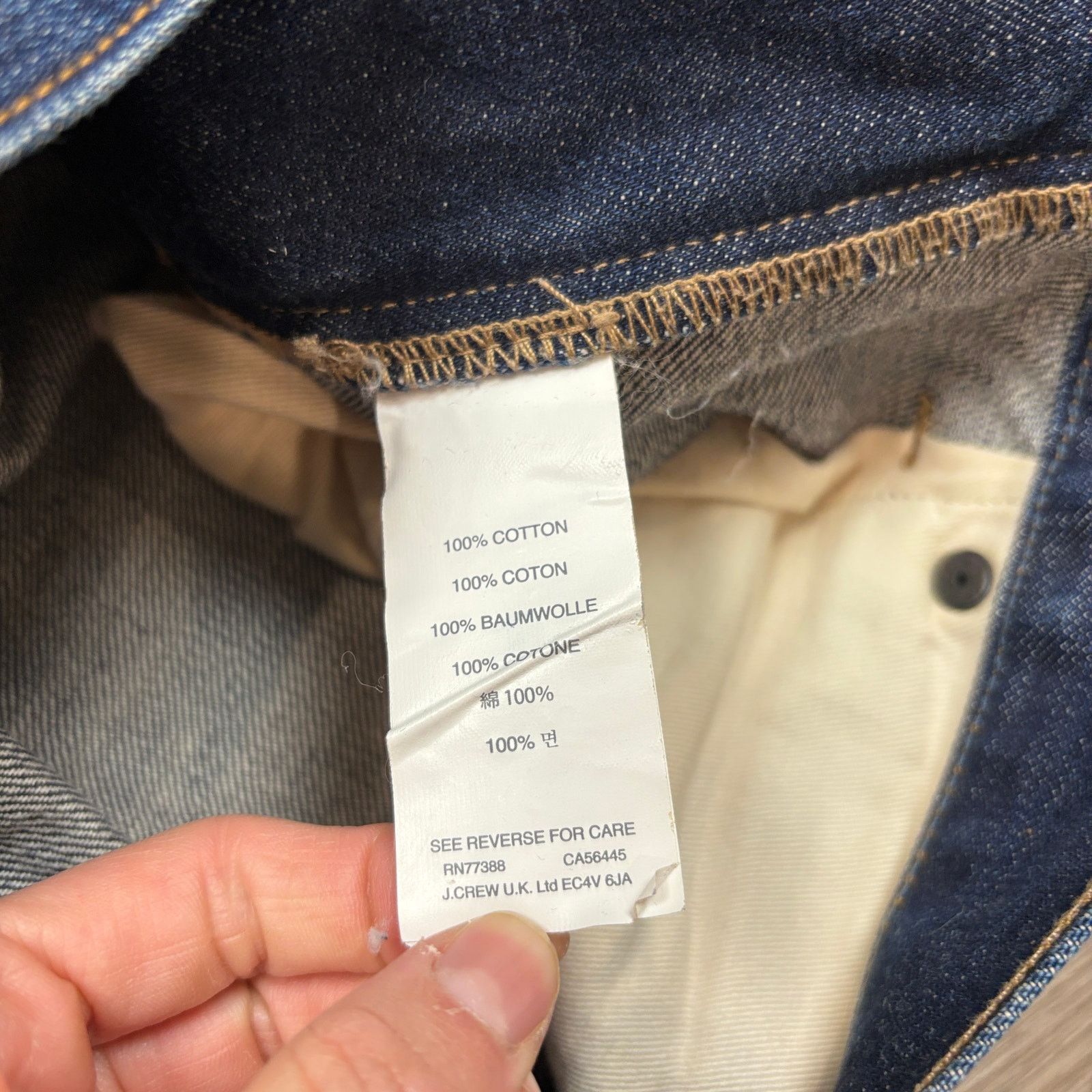J.Crew J. Crew 770 Kaihara Denim Japanese Straight Leg Jeans 29x32 Size US 29 - 9 Thumbnail