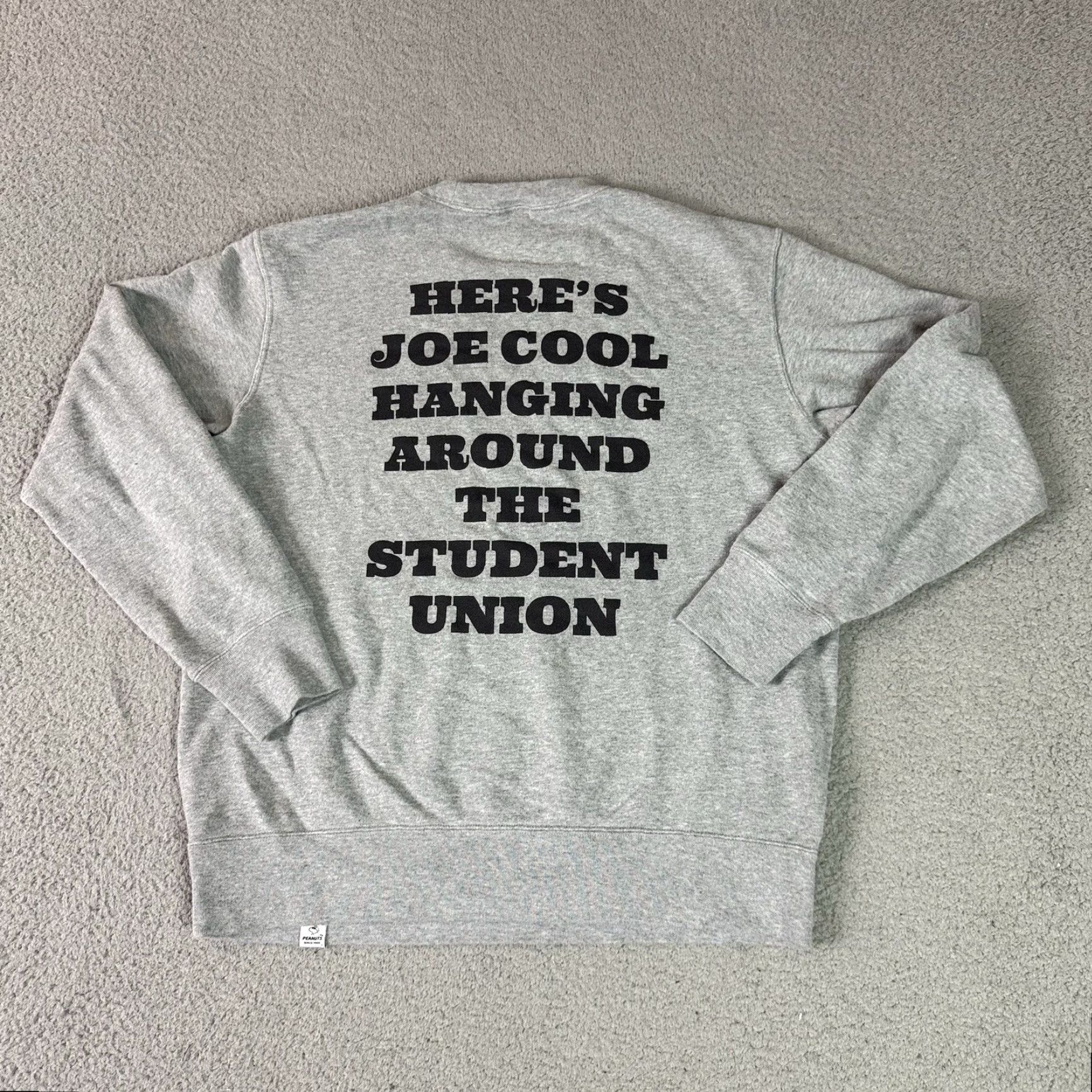 Uniqlo VINTAGE Uniqlo Sweatshirt Mens M Gray Snoopy Cartoon TV Movie Cotton Rare M Size US M / EU 48-50 / 2 - 7 Thumbnail