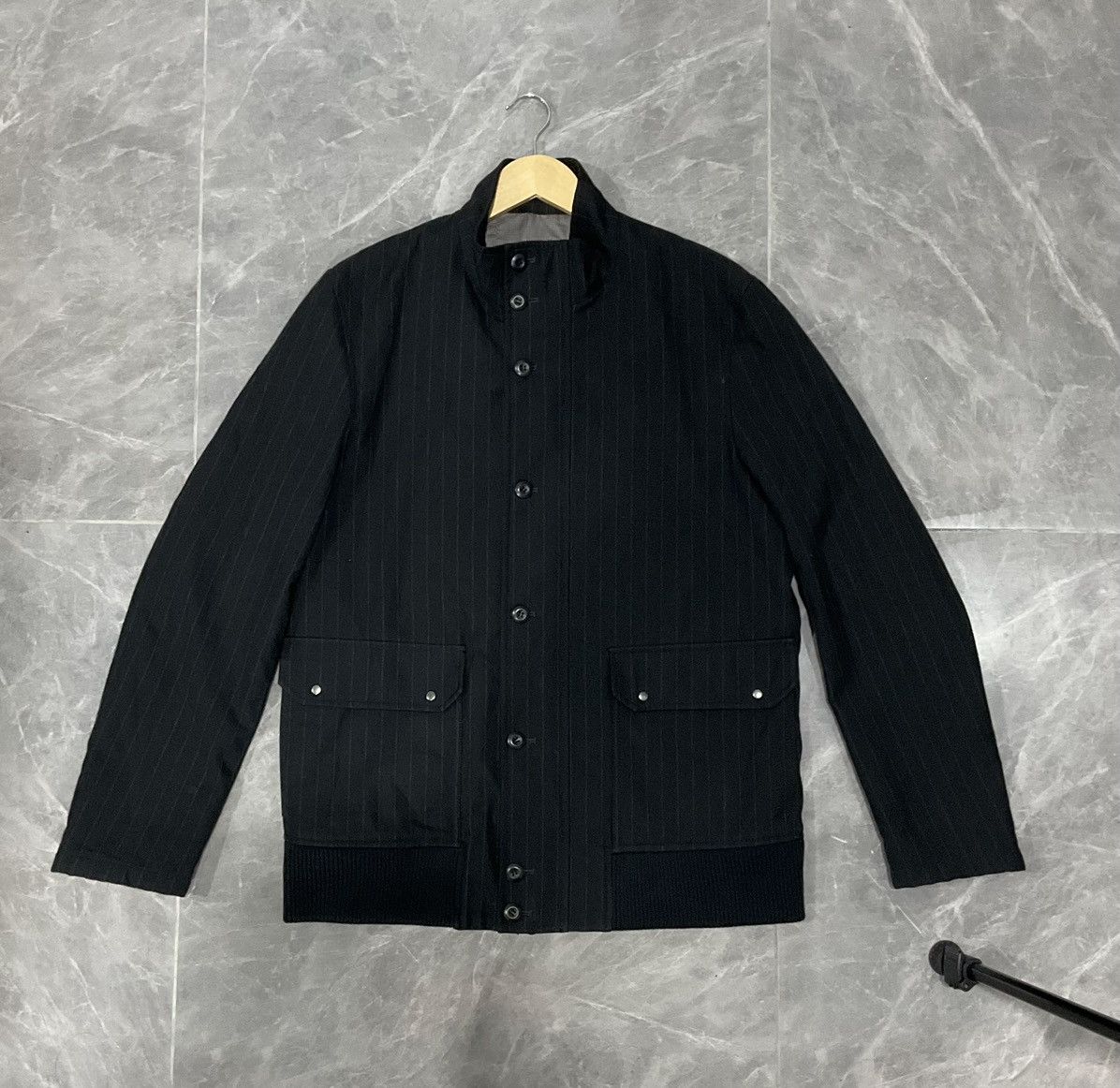 Japanese Brand × Le Grande Bleu (L.G.B.) × PPFM PPFM Zipper Jacket Casual Line Stripe Size US L / EU 52-54 / 3 - 3 Thumbnail