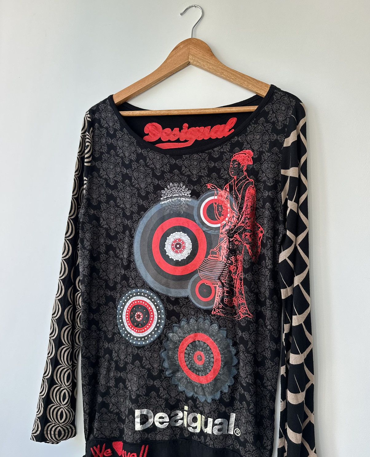 Desigual × Japanese Brand Desigual Women's Tunic Top Long Sleeve Shirt Size L Size L / US 10 / IT 46 - 4 Thumbnail