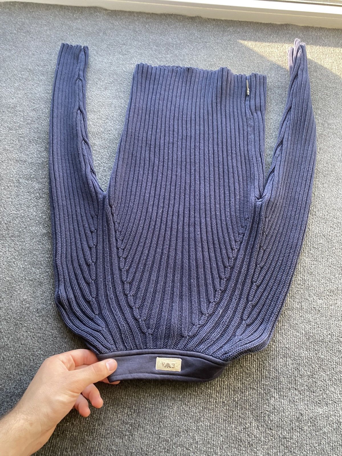 Emporio Armani 🔥Emporio Armani asymmetrical gothic blue sweater designer Size US L / EU 52-54 / 3 - 12 Thumbnail