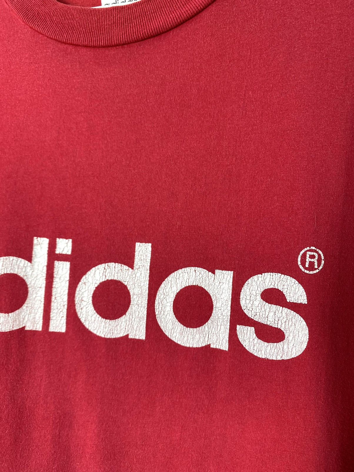 Adidas 80-90’s RARE! Vintage Adidas T Shirt Center Logo Size US XL / EU 56 / 4 - 5 Thumbnail