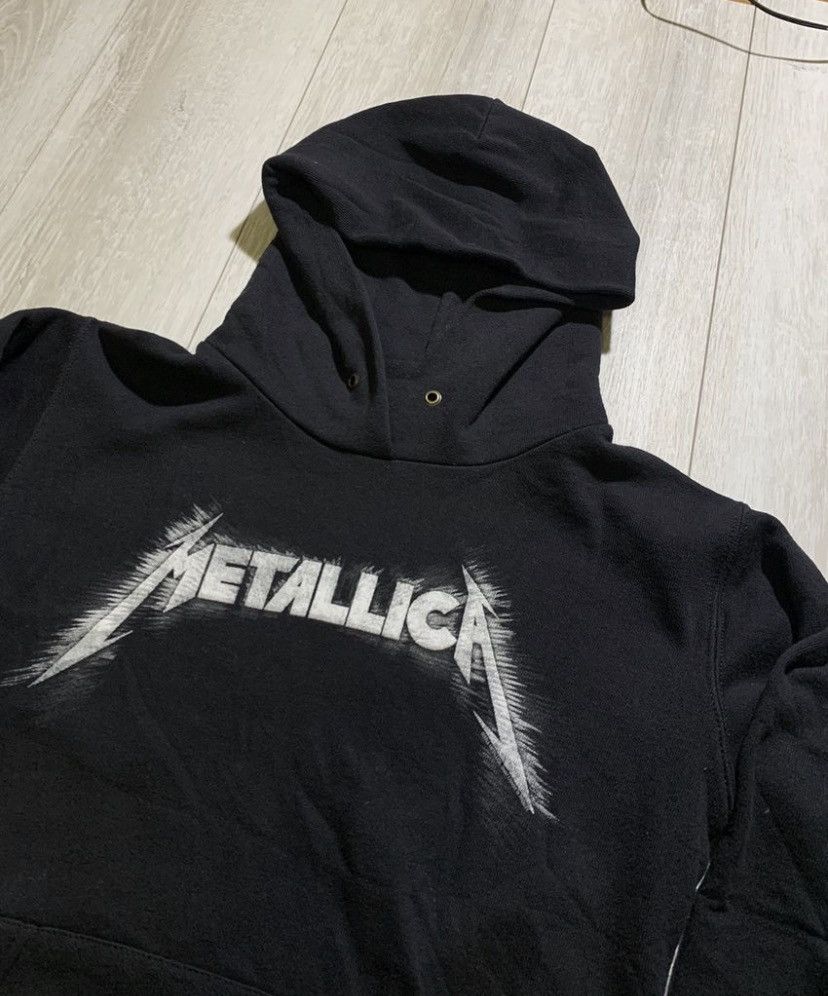 Metallica VINTAGE METALLICA CENTER LOGO HOODIE FADED BLACK Size US L / EU 52-54 / 3 - 2 Thumbnail