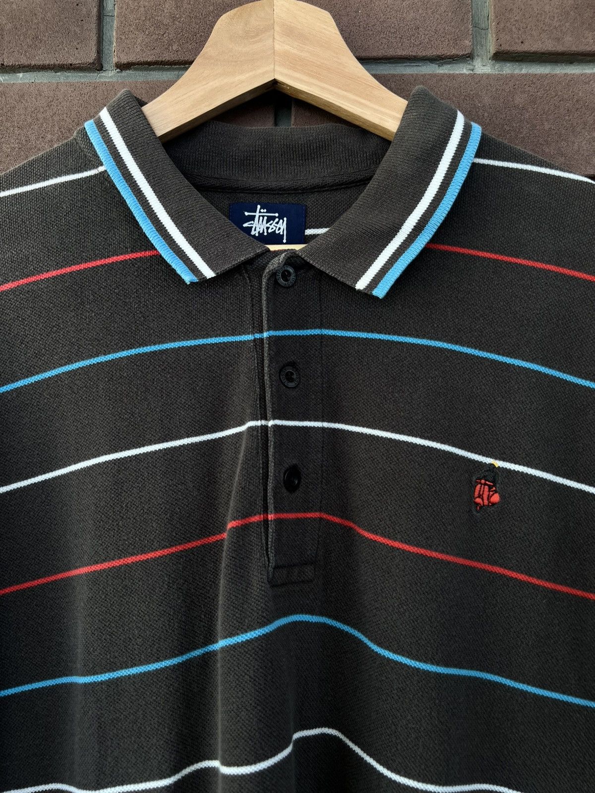 Stussy Vintage Stussy Vespa Polo T-Shirt Size US L / EU 52-54 / 3 - 2 Thumbnail