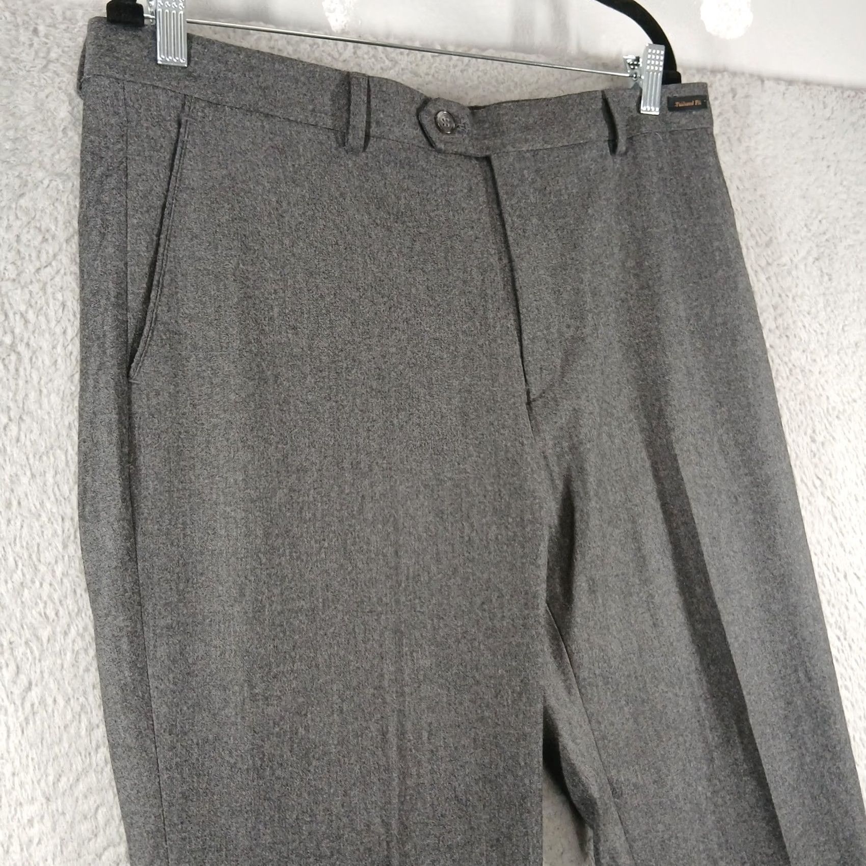 Jos. A. Bank Jos. A. Bank Reserve Wool Cashmere Pants Tailored Fit Grey 36R NWT Size US 36 / EU 52 - 7 Thumbnail