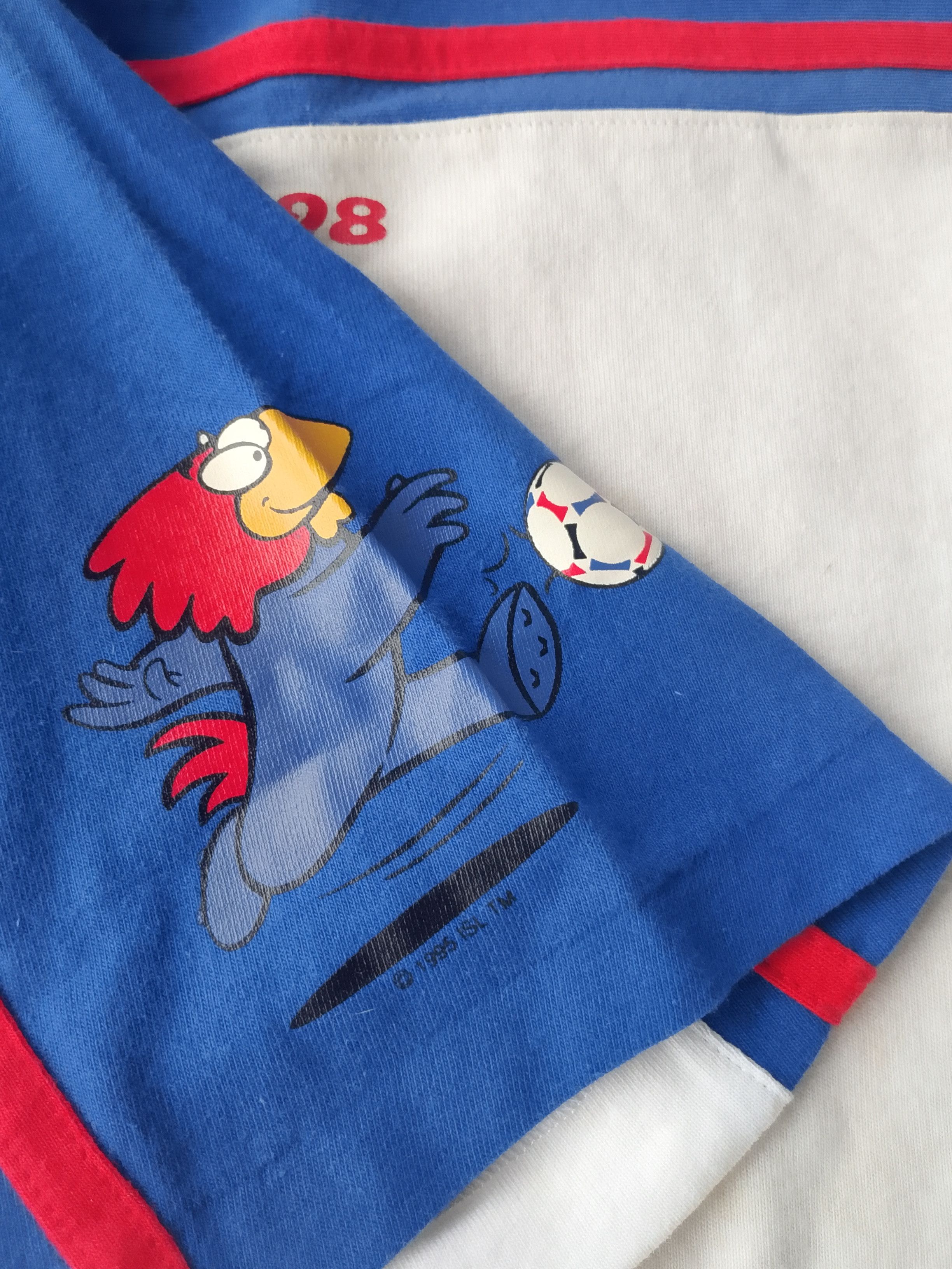 Other Rare 1998 FIFA World Cup France Merchandise Tricolore Tshirt Size US L / EU 52-54 / 3 - 7 Thumbnail