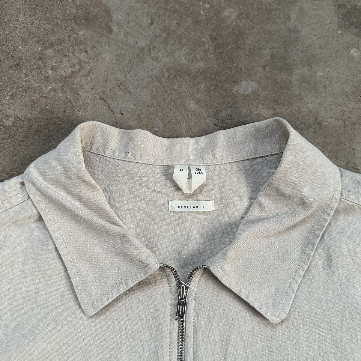 Arket Arket Cotton Linen and lyocell zip Shirt Size US L / EU 52-54 / 3 - 3 Thumbnail