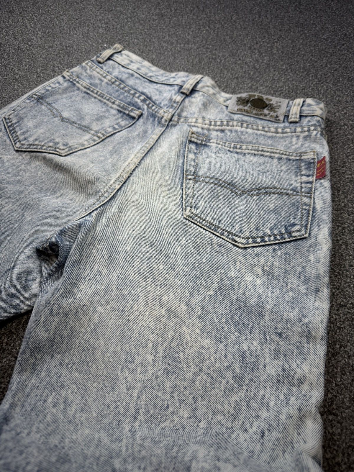 Fashion Victim Vintage 15.5oz Acid Wash Aging Faded Express Japanese Denim Size US 30 / EU 46 - 7 Thumbnail