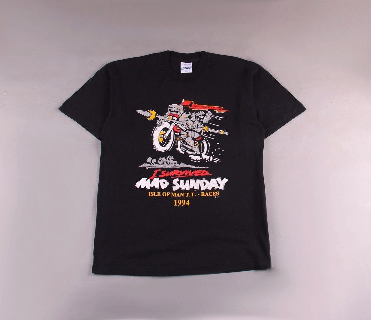 Vintage Vintage 1994 Mad Sunday Isle of Man Moto F1 Tee T-Shirt L Size US L / EU 52-54 / 3 - 1 Thumbnail