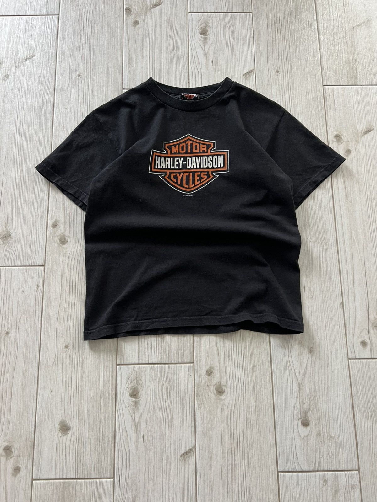 Harley Davidson Vintage Harley Davidson 2000 Usa Solid T-Shirt Men's Black Size US S / EU 44-46 / 1 - 3 Thumbnail