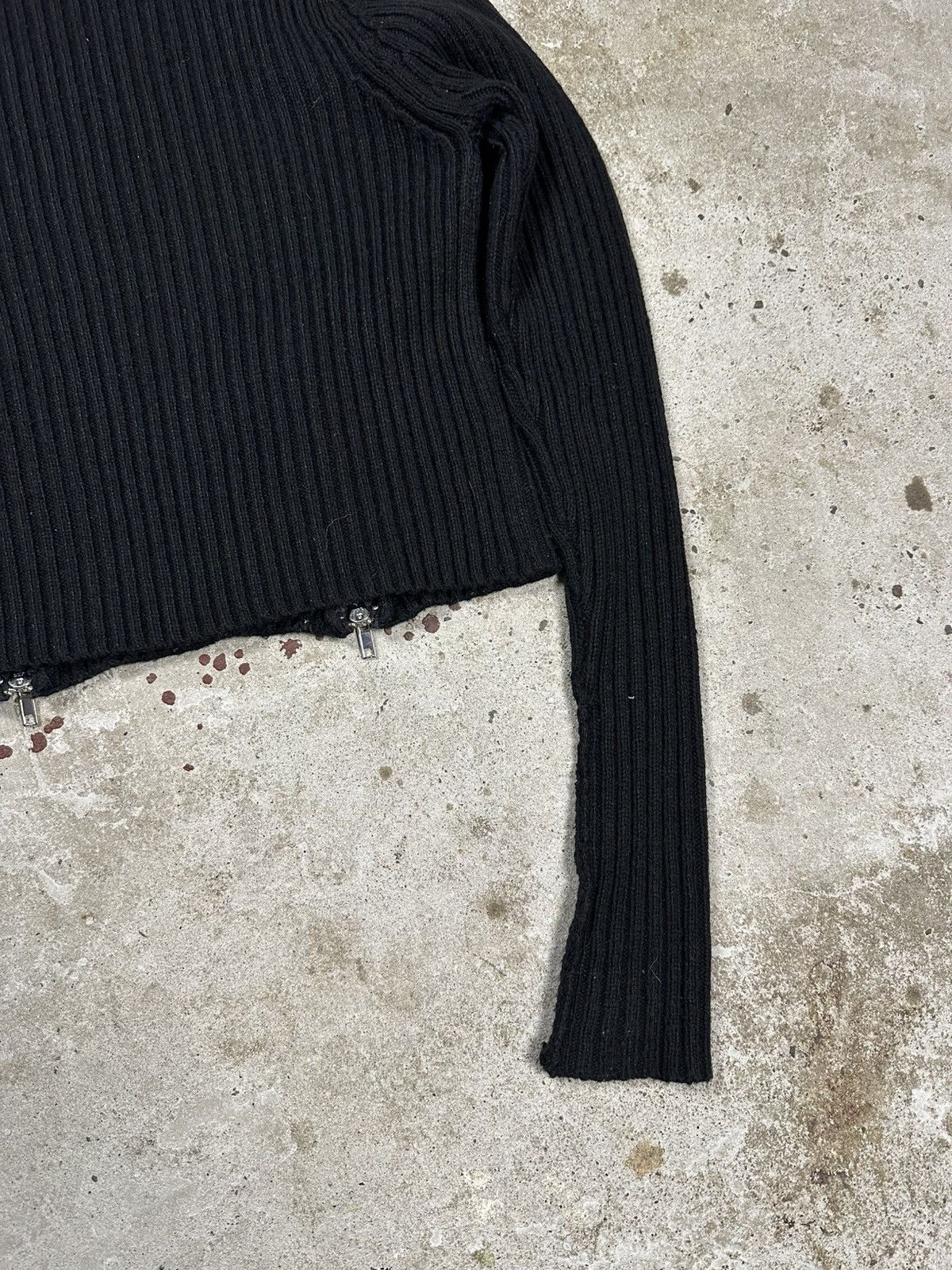 Jean Paul Gaultier Jean Paul Gaultier x Lindex Black Turtleneck Sweater Zippers Size S / US 4 / IT 40 - 10 Thumbnail