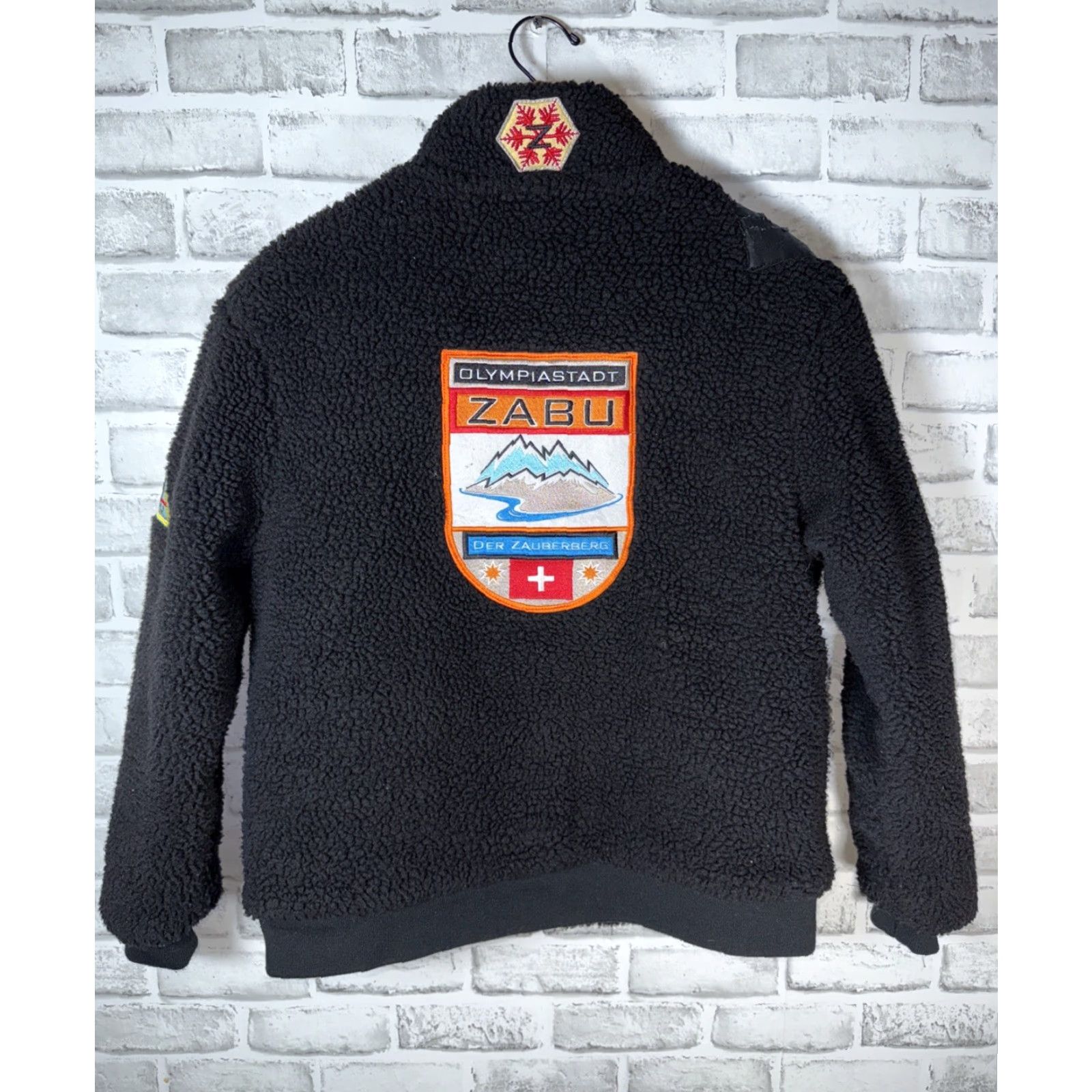 Vintage ZABU DESIGNS SHERPA FLEECE Quilt Lined Winter Jacket Womens S Black Ski Basic Jacket Mens/Womens Size S / US 4 / IT 40 - 7 Thumbnail