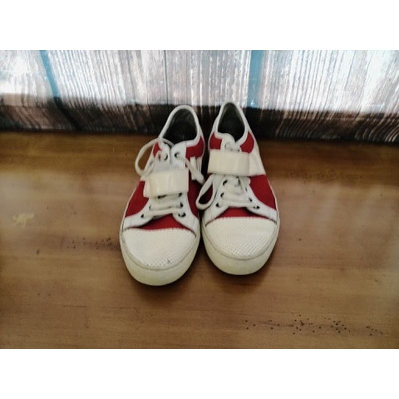 Lanvin Lanvin Sneakers Womens EU 38 White Red Colorblock Size 8.5 Size US 8.5 / IT 38.5 - 3 Thumbnail
