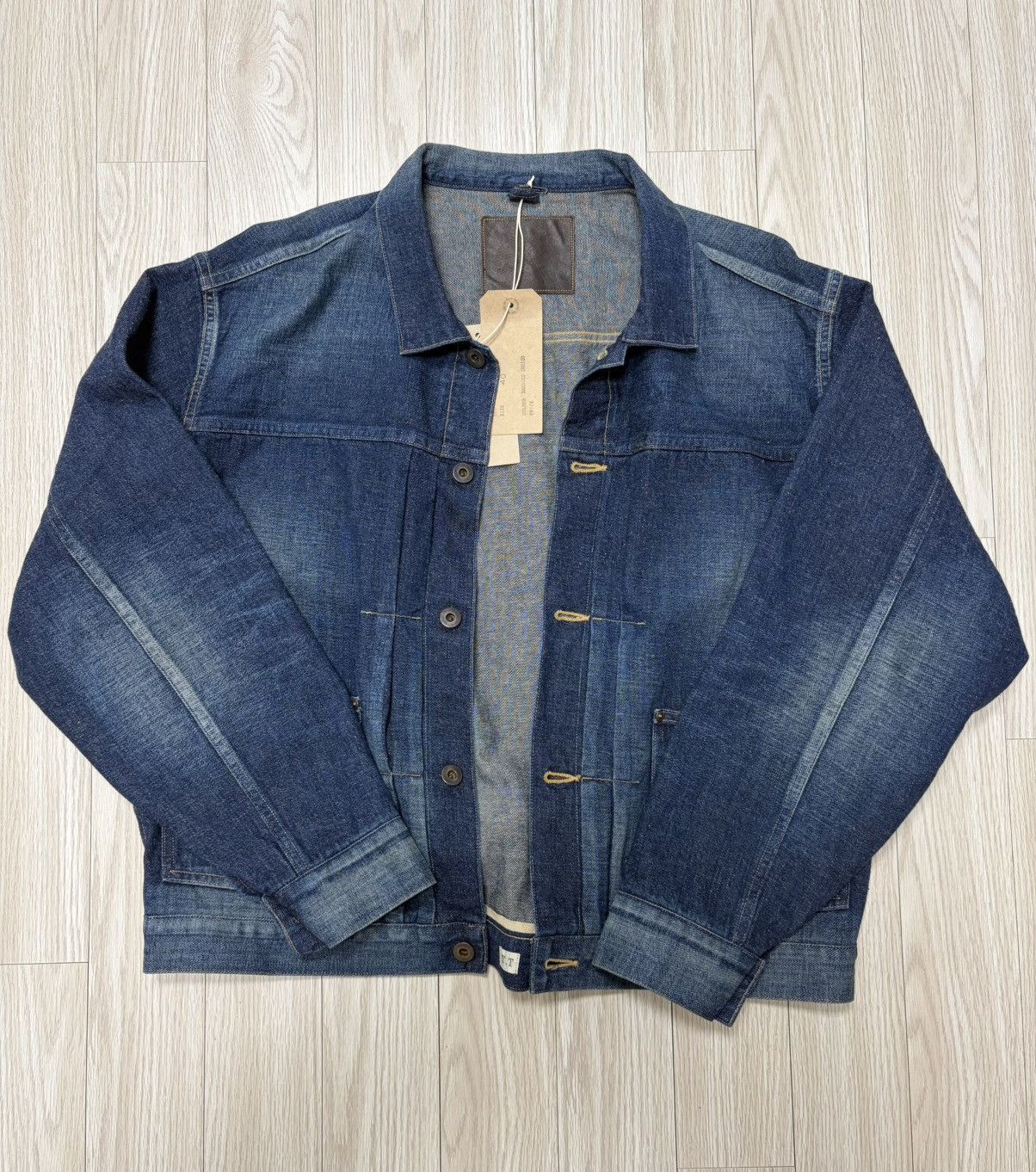 [40] Taiga takahashi Lot.714 Denim jacket damaged indigo