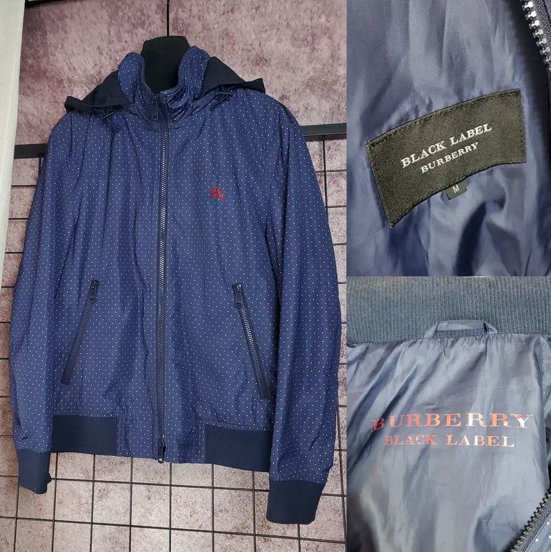 Burberry Burberry Deep Blue Polka Dot Jacket for Men Size US M / EU 48-50 / 2 - 1 Thumbnail
