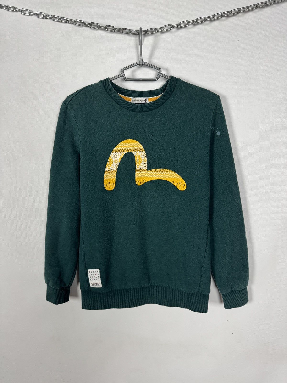 Evisu Vintage Evisu Crewneck Sweatshirt Made in Korea Y2K Size M Size US M / EU 48-50 / 2 - 1 Thumbnail
