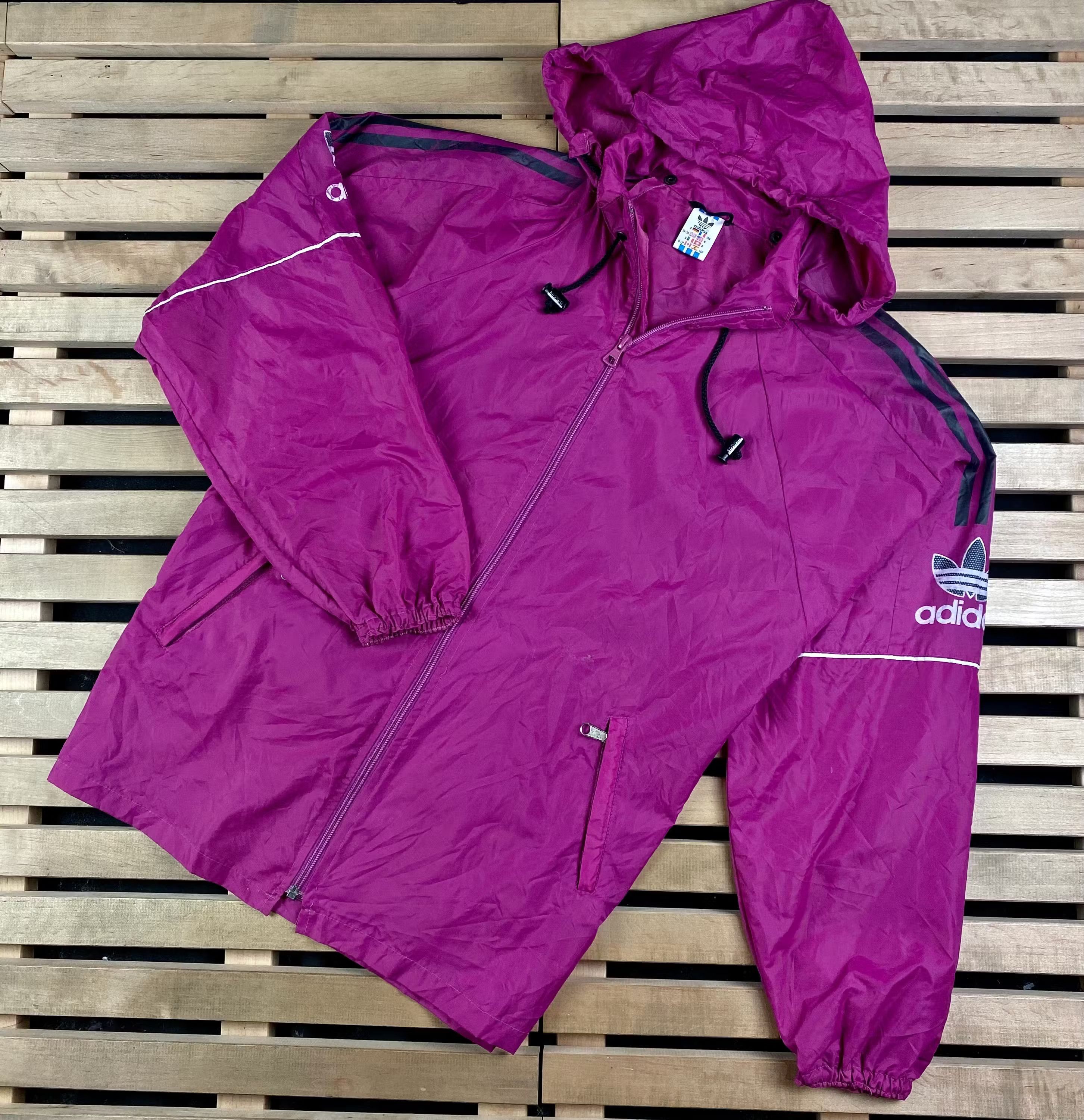 Adidas × Vintage Mens Jacket Windbreaker Adidas Originals Vintage Size S Size US S / EU 44-46 / 1 - 1 Thumbnail