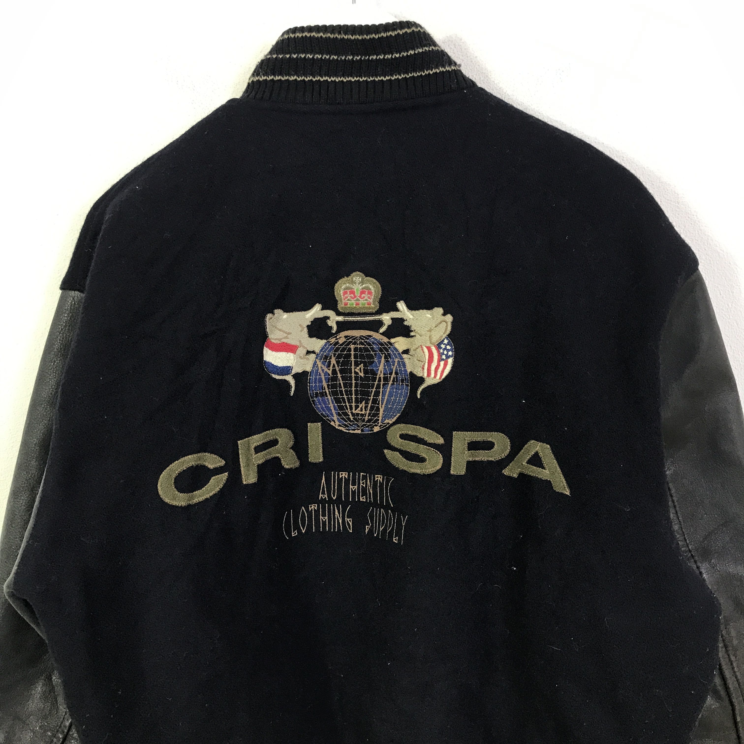 Japanese Brand Vintage crispa Snap button Varsity jacket K123B12 Size US M / EU 48-50 / 2 - 2 Thumbnail
