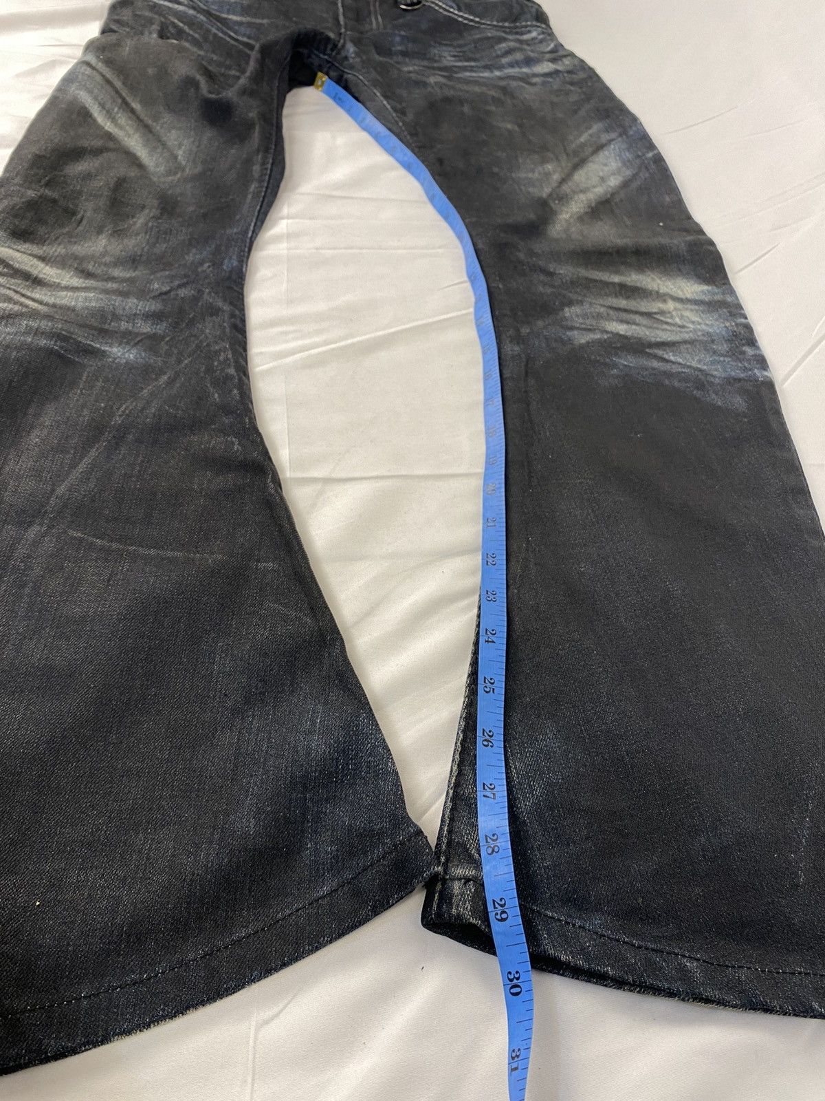 BUFFALO BOBS ✨ Archive Buffalo Bobs Curve Spiral Waxed Flared Punk Denim Size US 30 / EU 46 - 24 Thumbnail