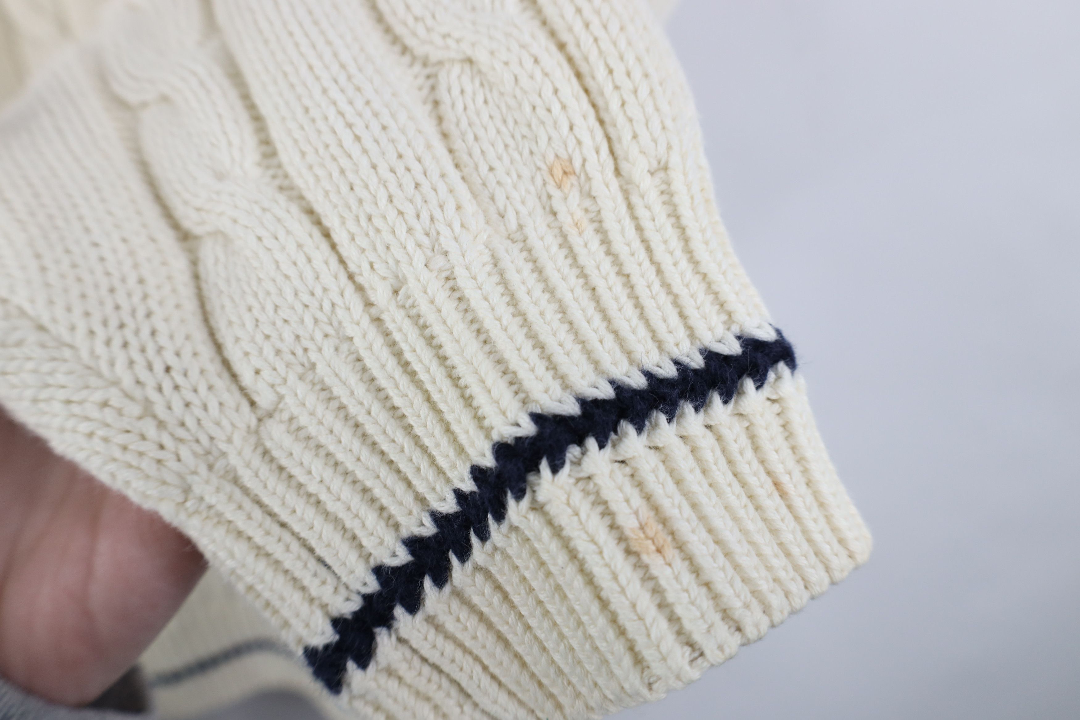Vintage Vintage 90s Streetwear Dapper Ribbed Cable Knit Sweater Size US L / EU 52-54 / 3 - 9 Thumbnail