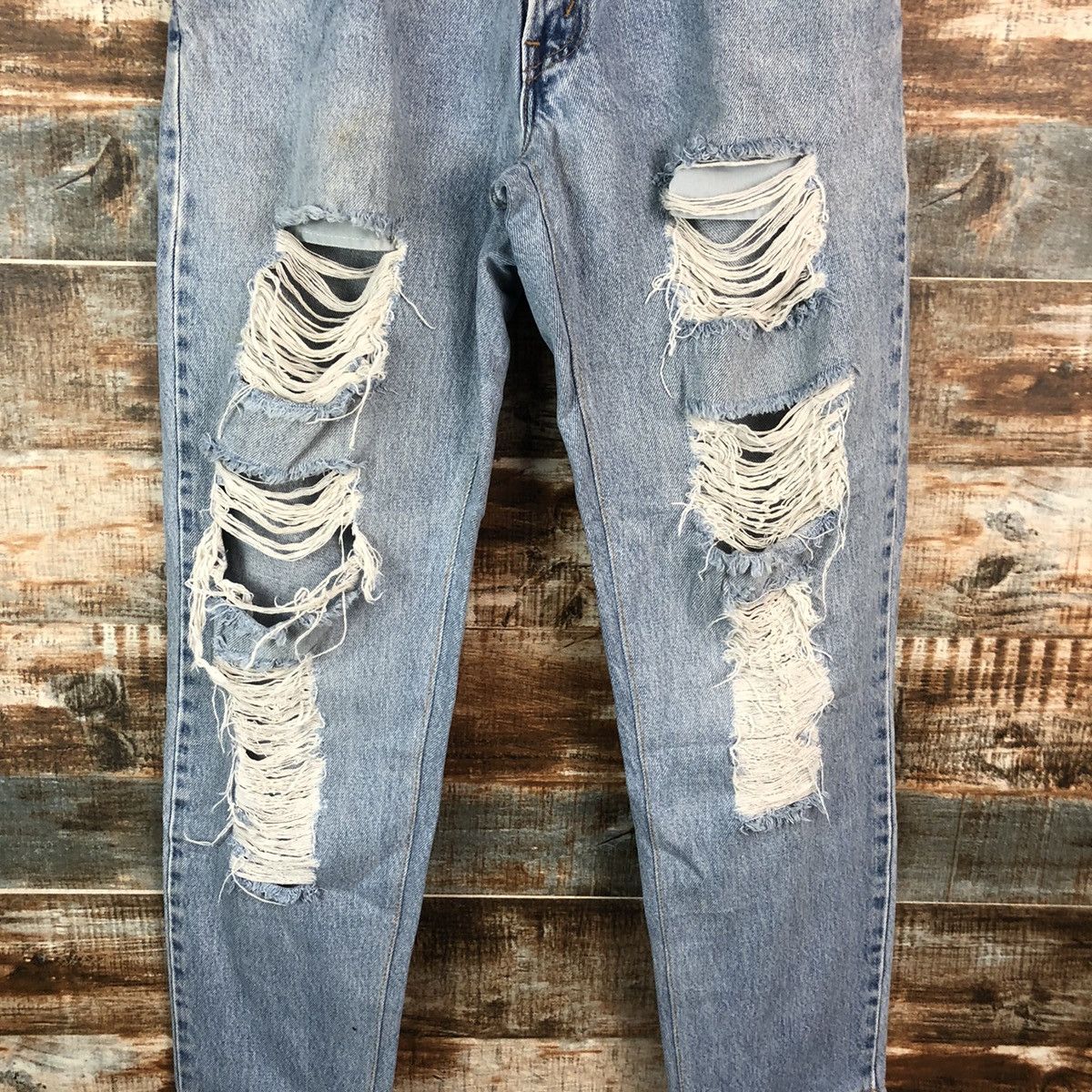 Levi's DL Levis 560 Blue Distressed Denim Pants #C142 Size US 30 / EU 46 - 5 Thumbnail