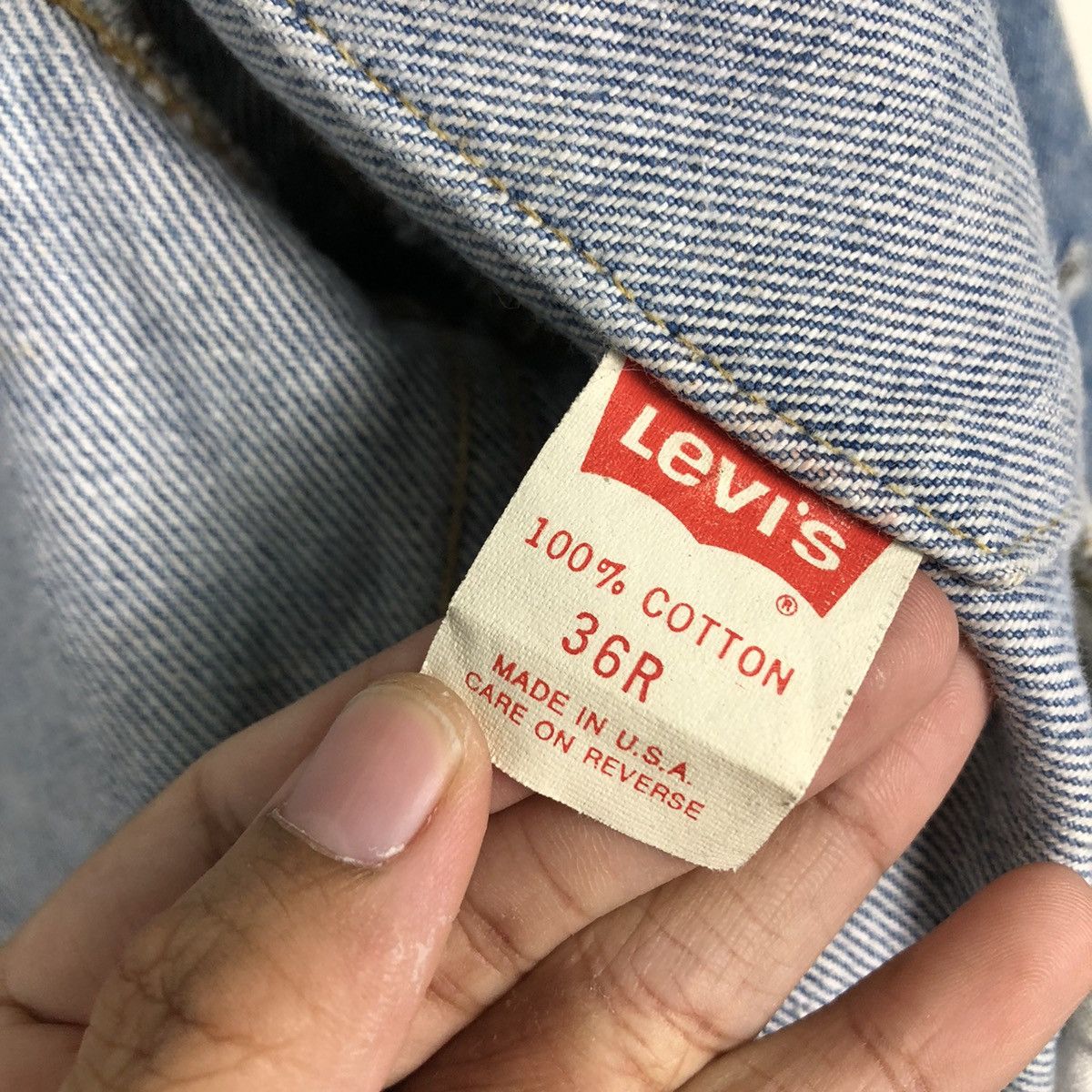 Levi's 📌Vintage Trucker Denim Jacket Distressed Levi's Made in Usa Size US M / EU 48-50 / 2 - 21 Thumbnail